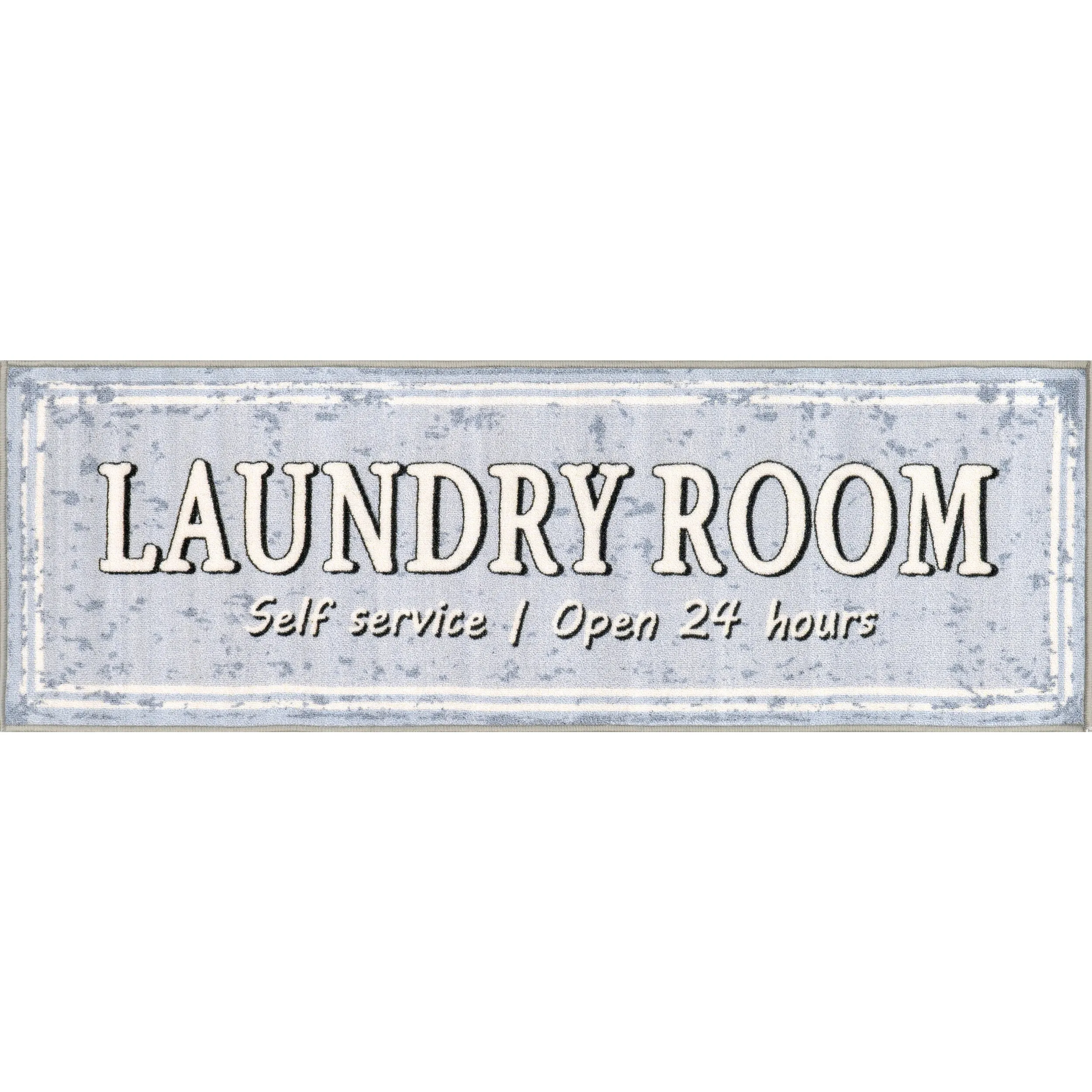 Nuloom Graphic Machine Washable Laundry Mat