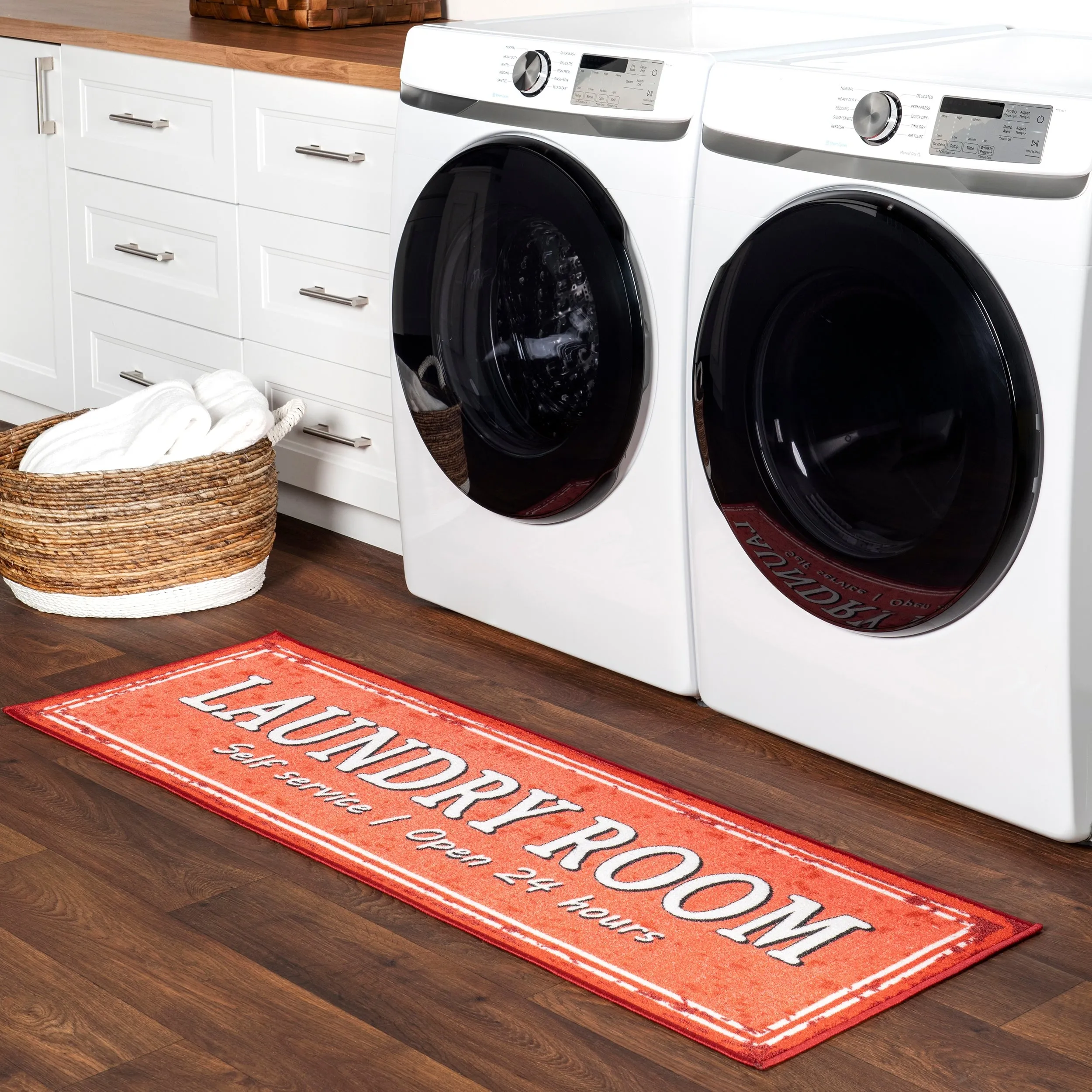 Nuloom Graphic Machine Washable Laundry Mat