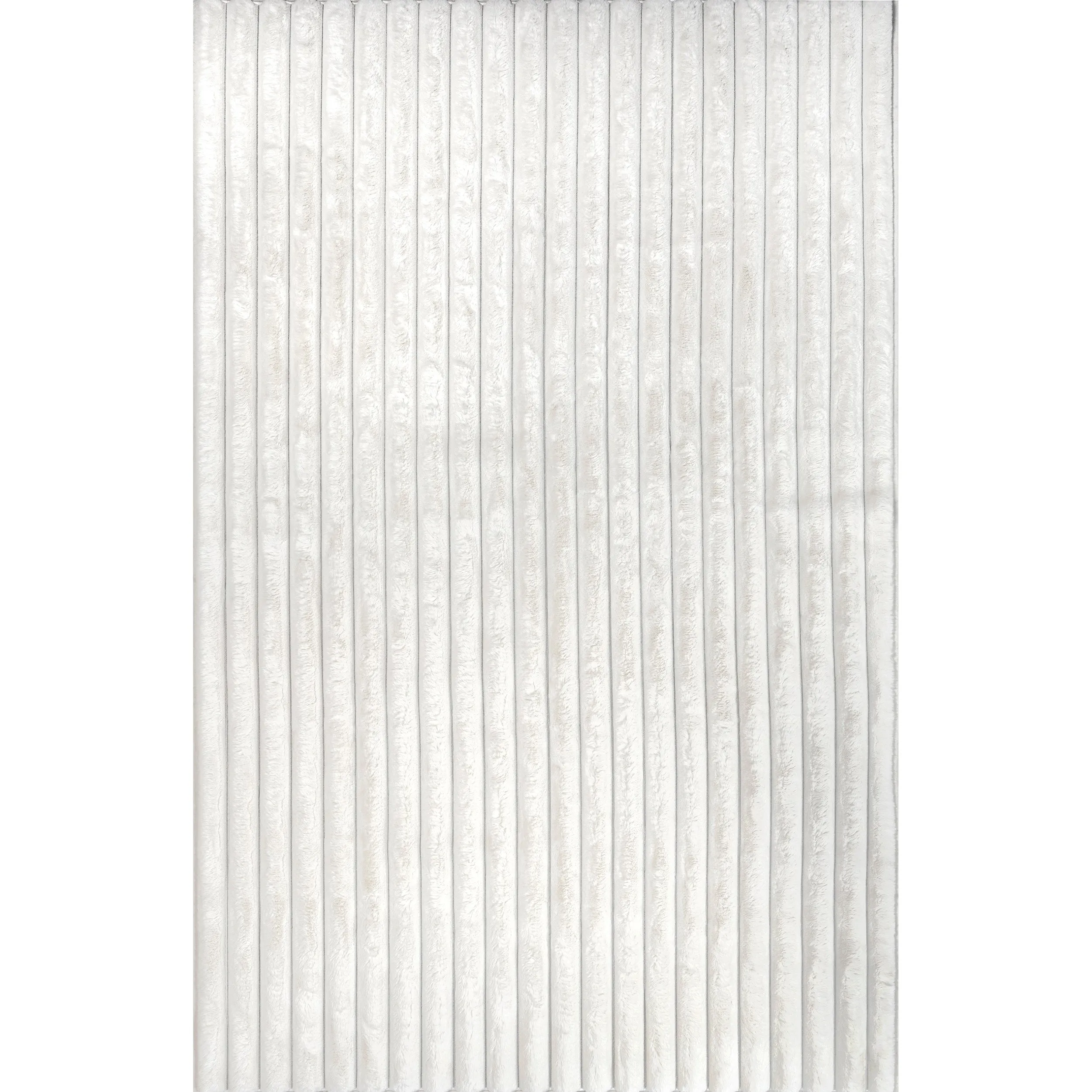 Nuloom Kai SuperiorWash Stripe Faux Rabbit Machine Washable Area Rug