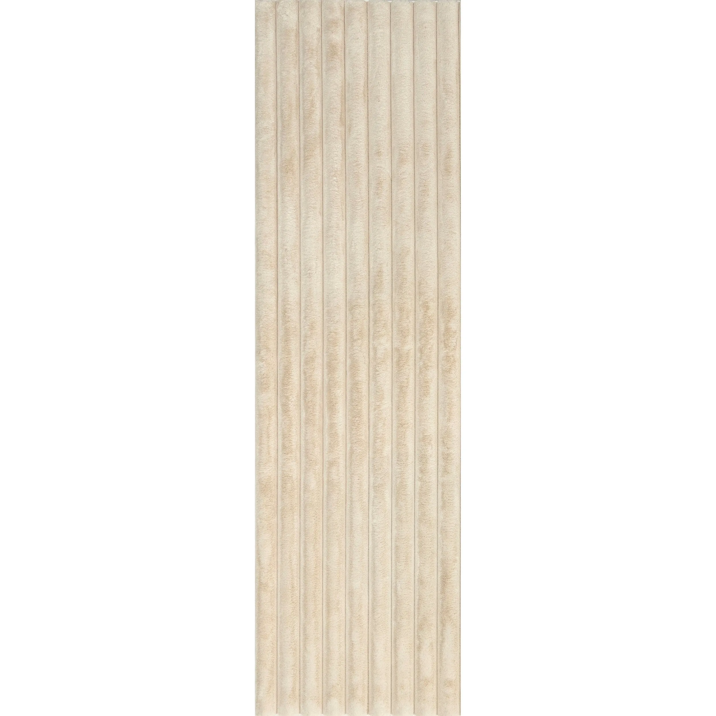 Nuloom Kai SuperiorWash Stripe Faux Rabbit Machine Washable Area Rug