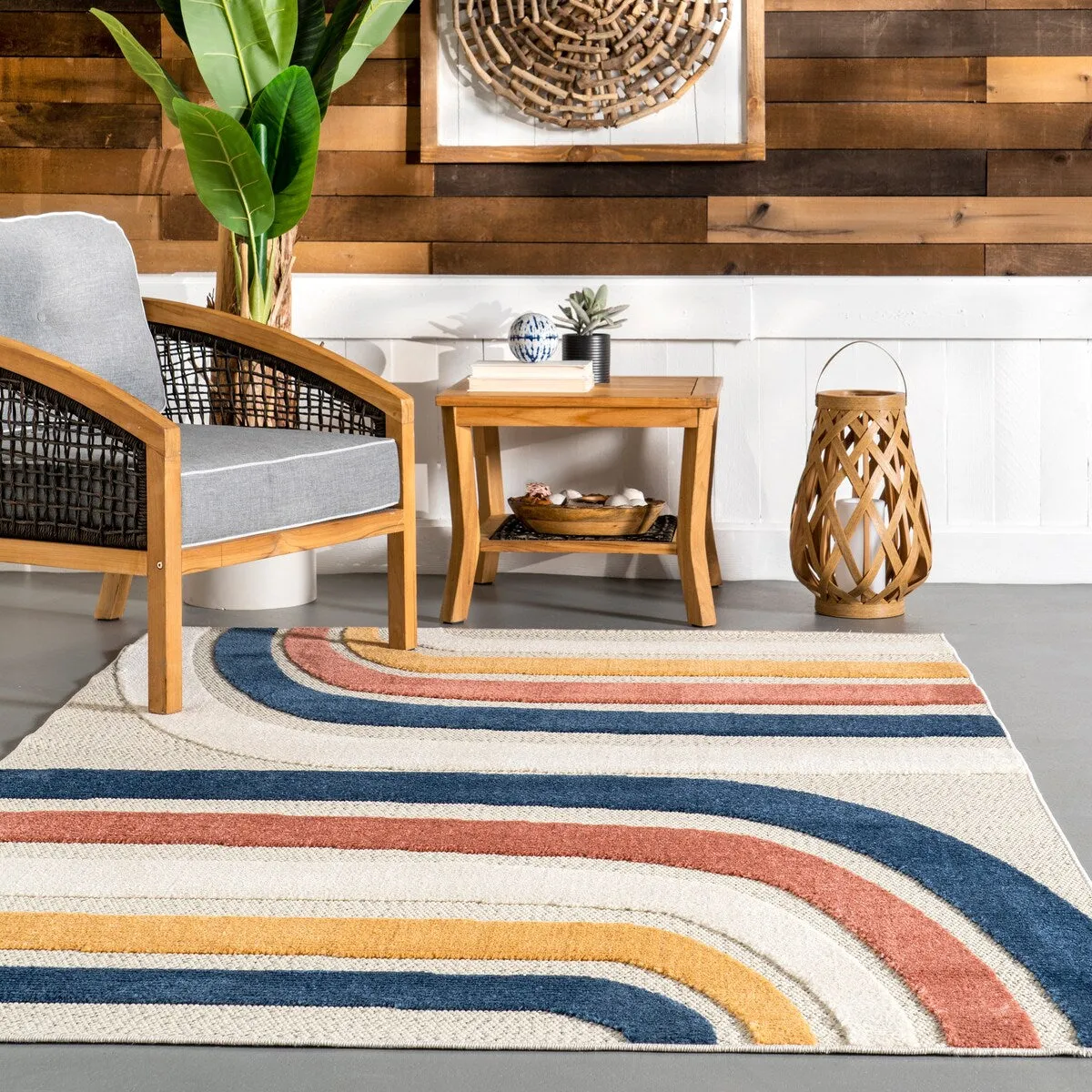 Nuloom Katina Abstract Rainbow Indoor/Outdoor Area Rug
