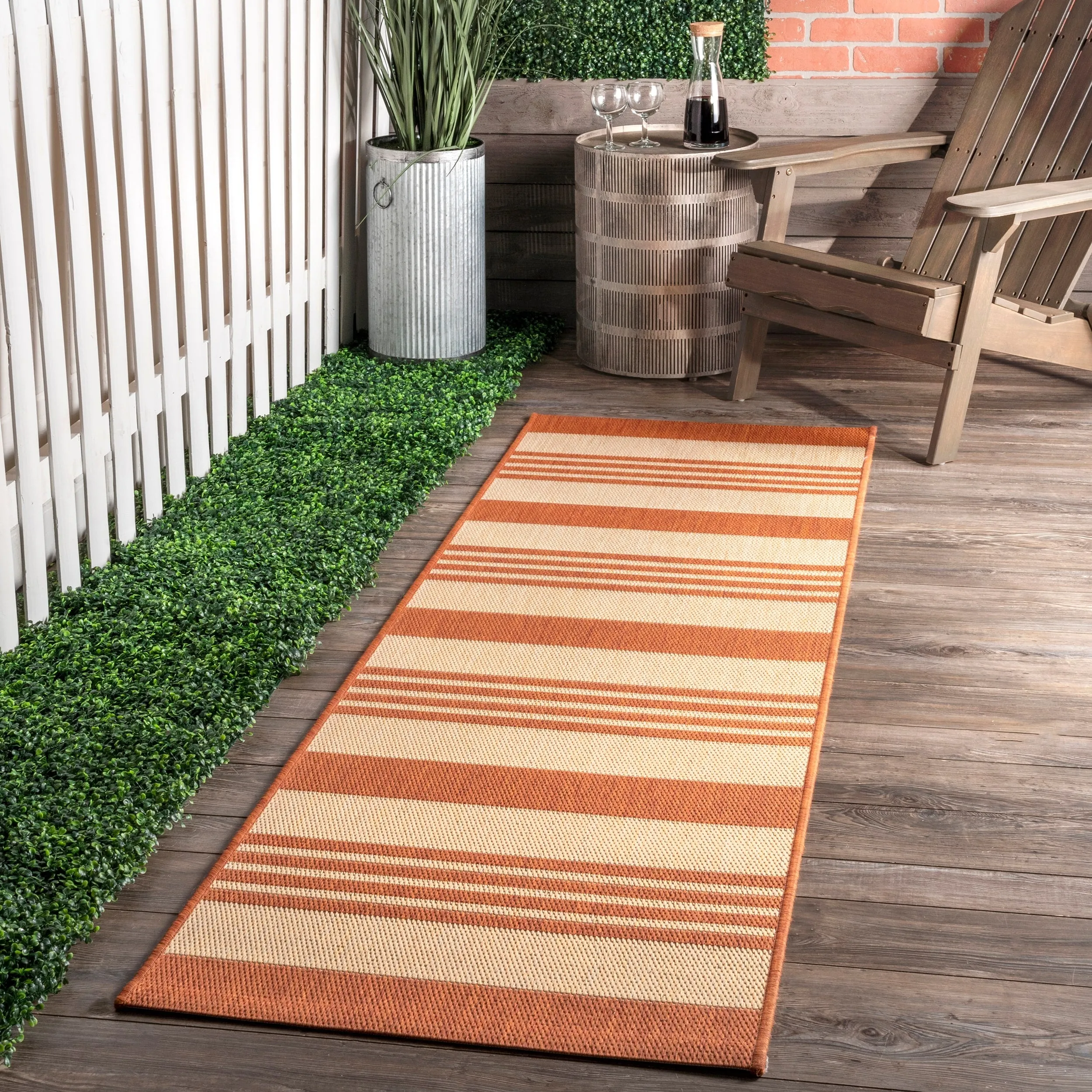 Nuloom Kristen Striped Indoor/Outdoor Area Rug
