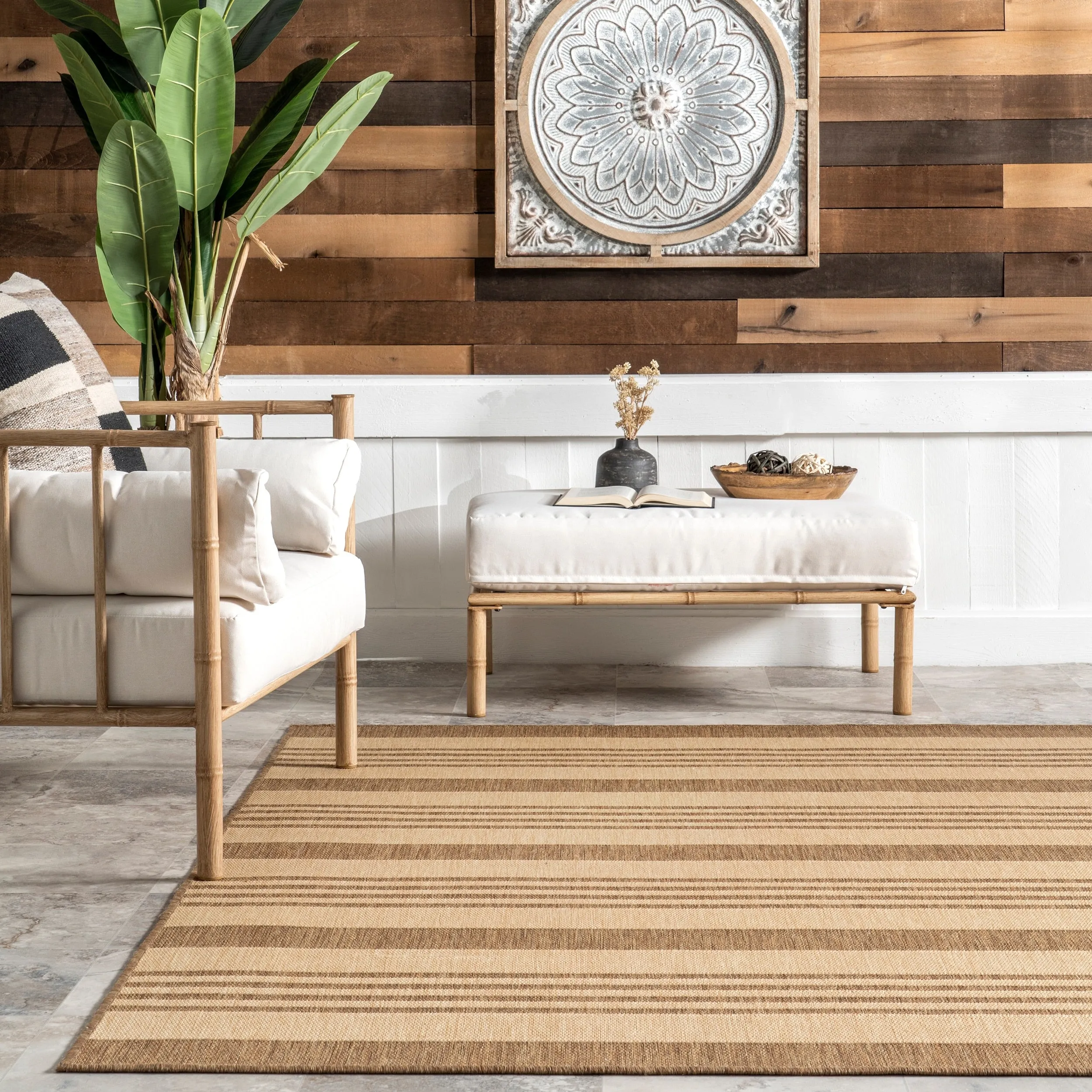 Nuloom Kristen Striped Indoor/Outdoor Area Rug