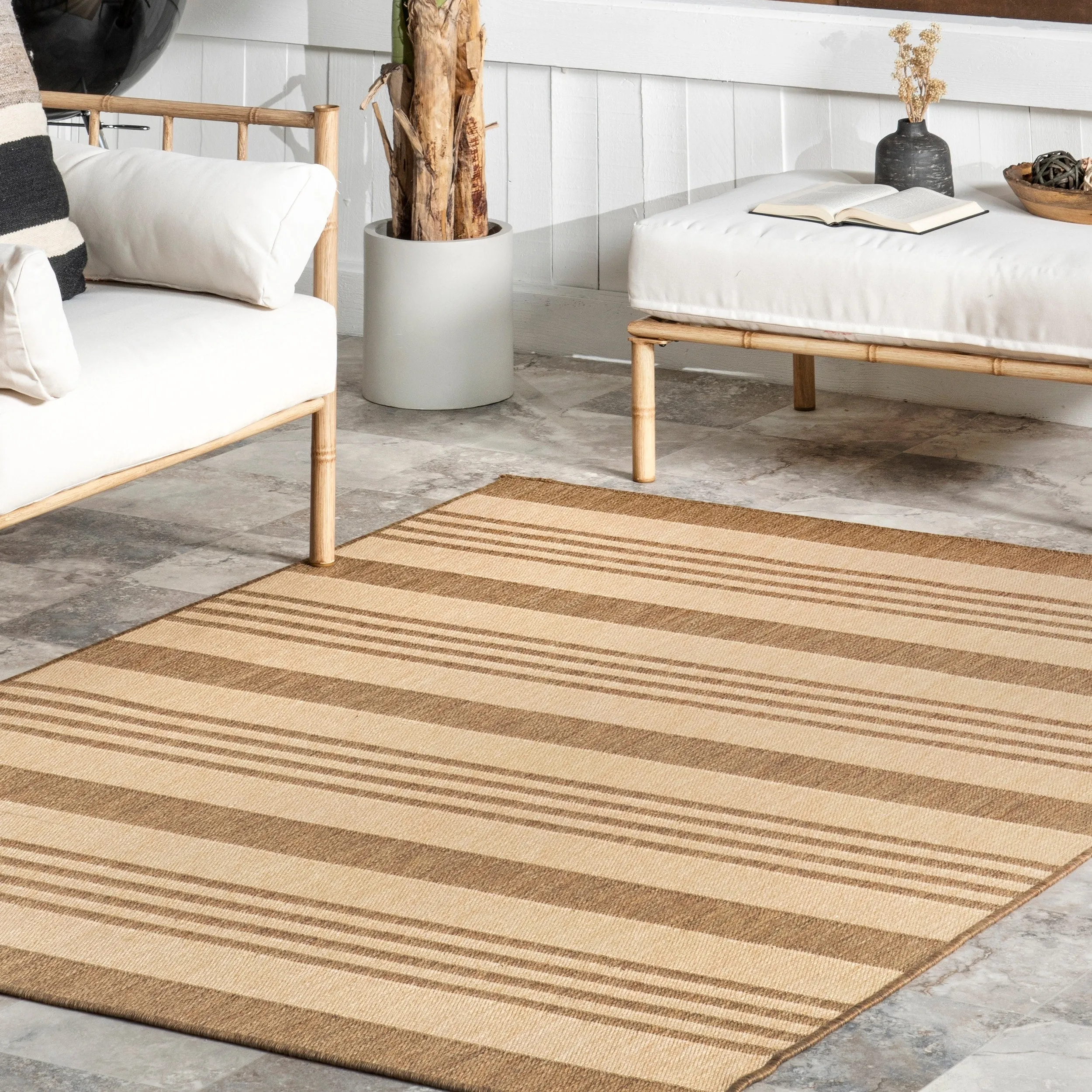 Nuloom Kristen Striped Indoor/Outdoor Area Rug