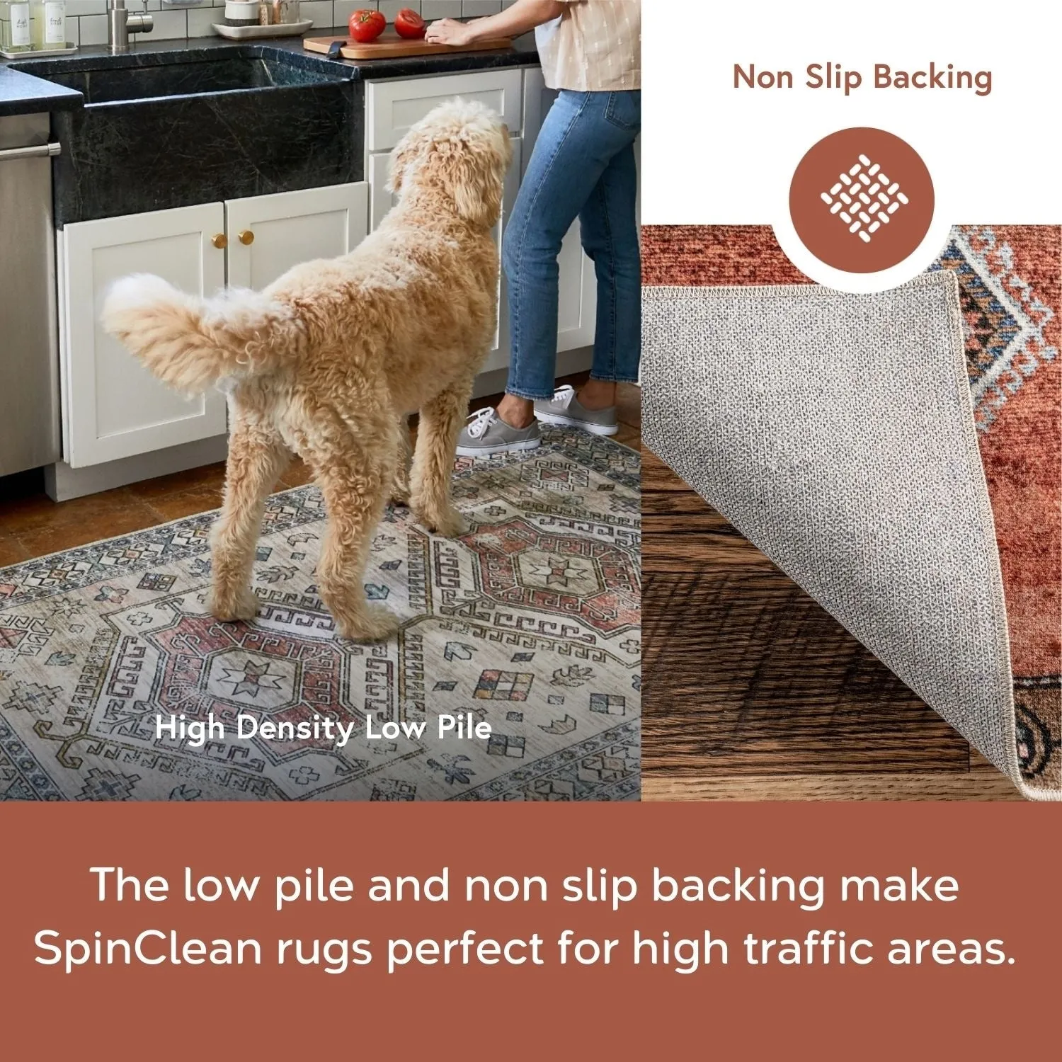 Nuloom Lumi SpinClean Tiger Kids Machine Washable Area Rug