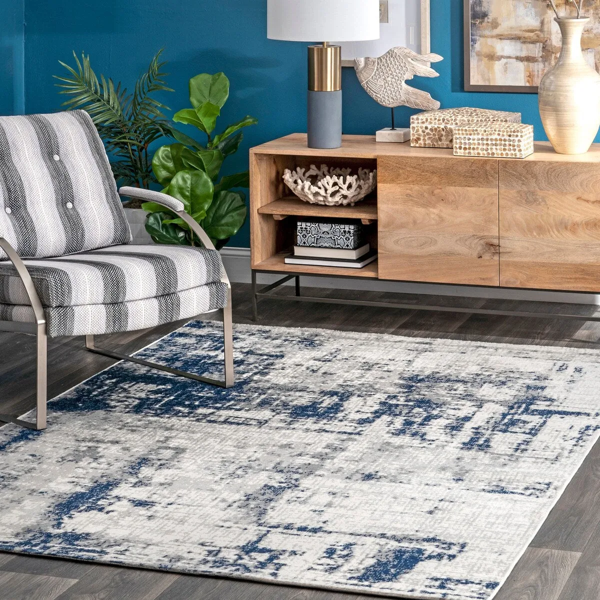 Nuloom Madalynn Abstract Modern Area Rug
