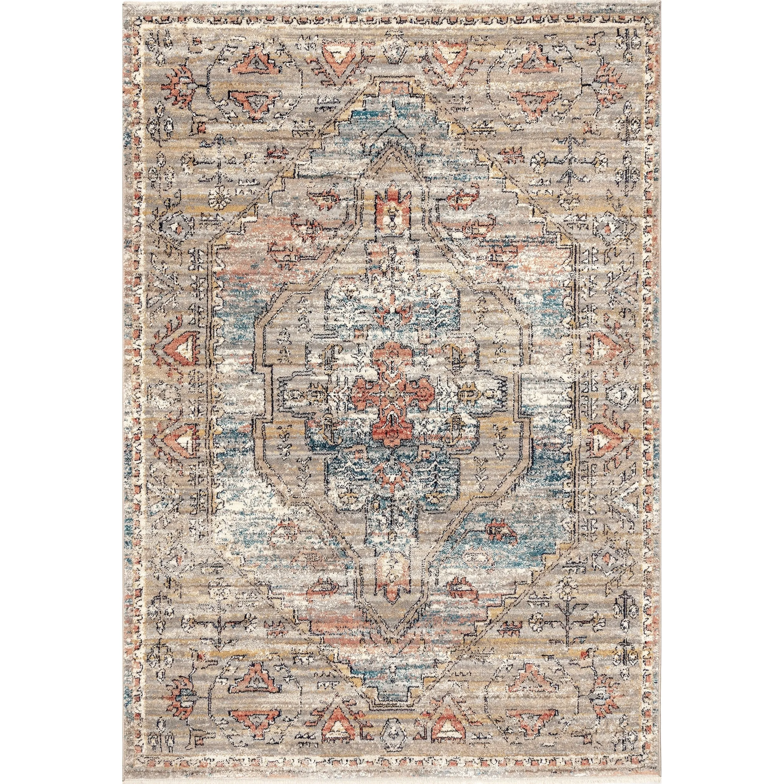 Nuloom Marley Traditional Medallion Fringe Area Rug