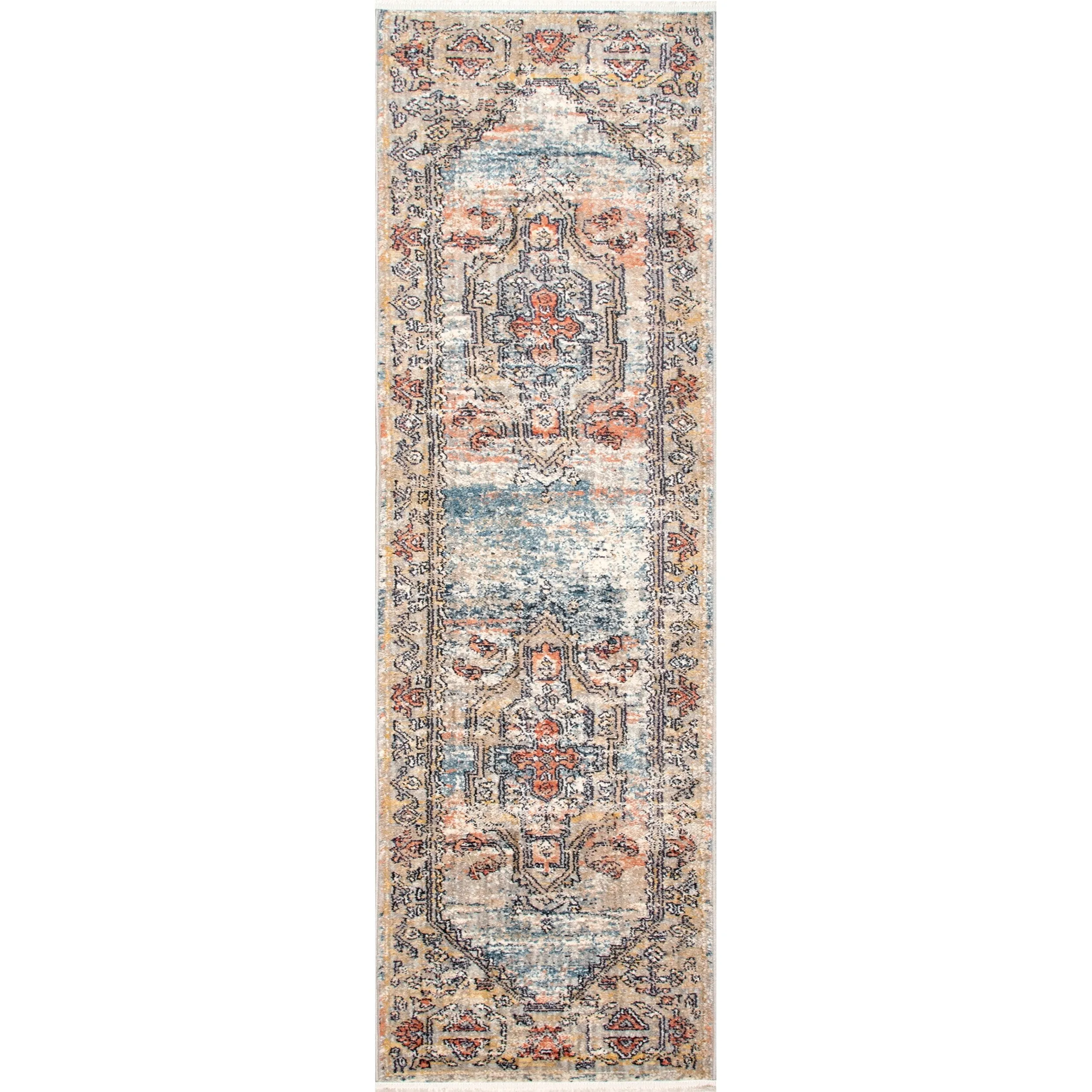 Nuloom Marley Traditional Medallion Fringe Area Rug