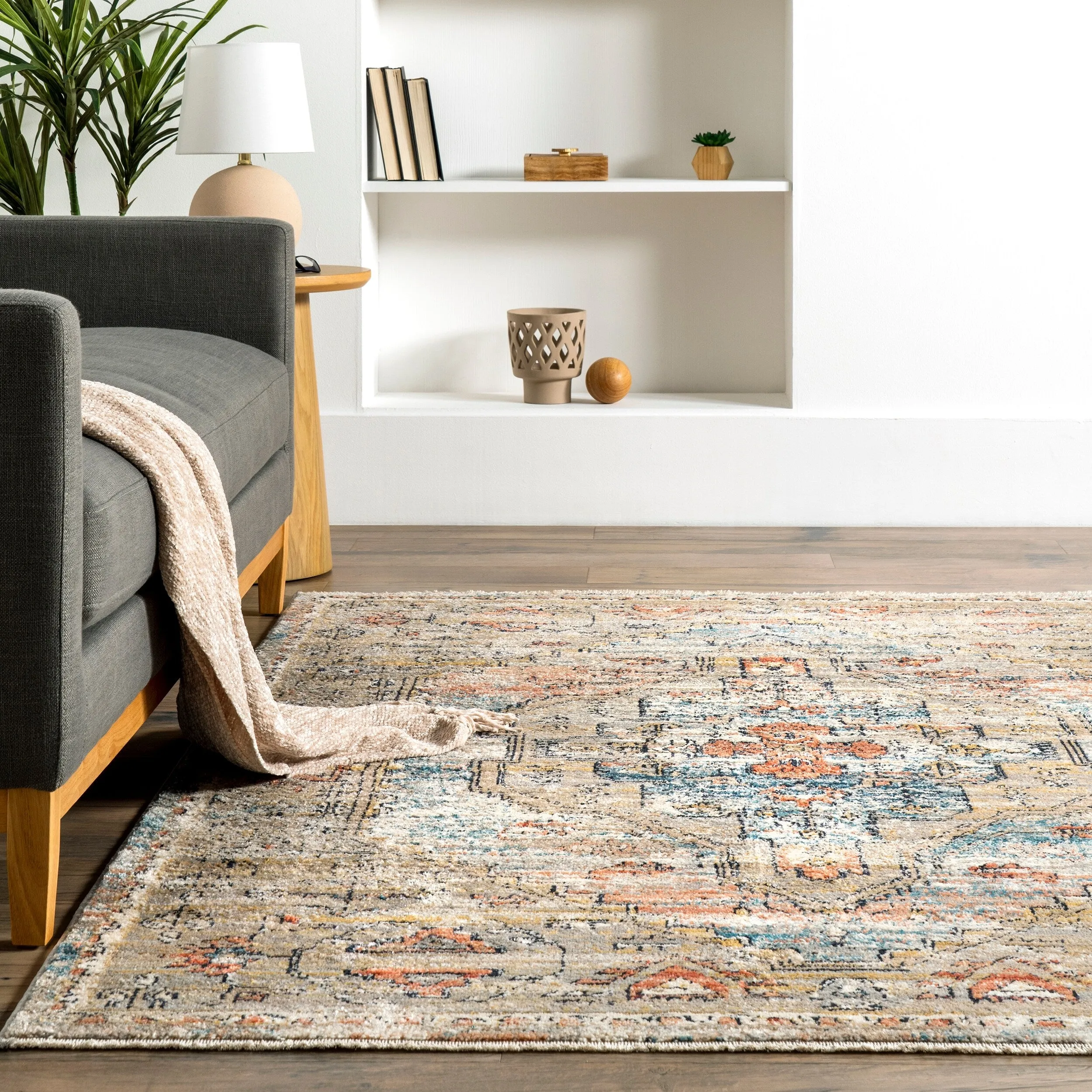 Nuloom Marley Traditional Medallion Fringe Area Rug