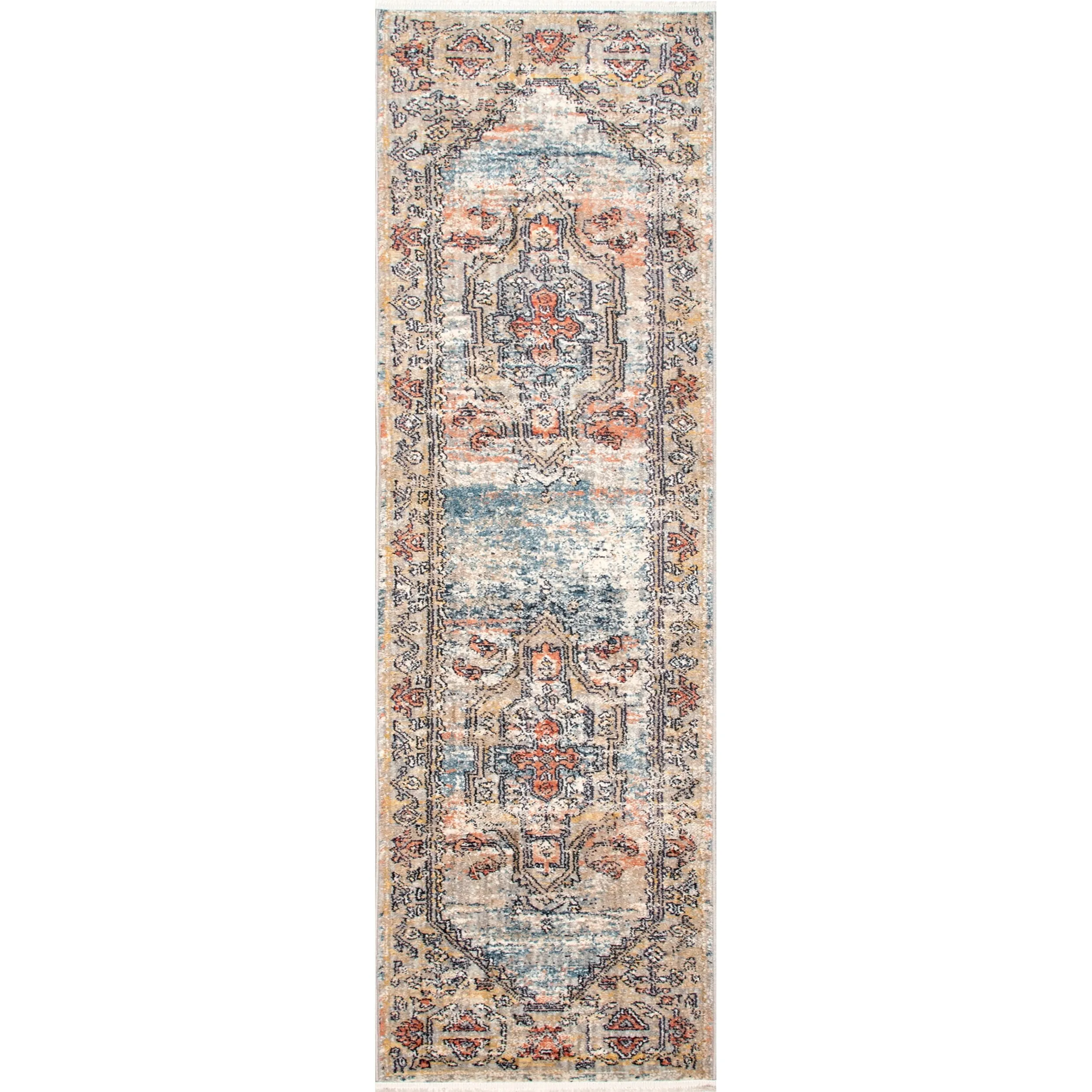 Nuloom Marley Traditional Medallion Fringe Area Rug