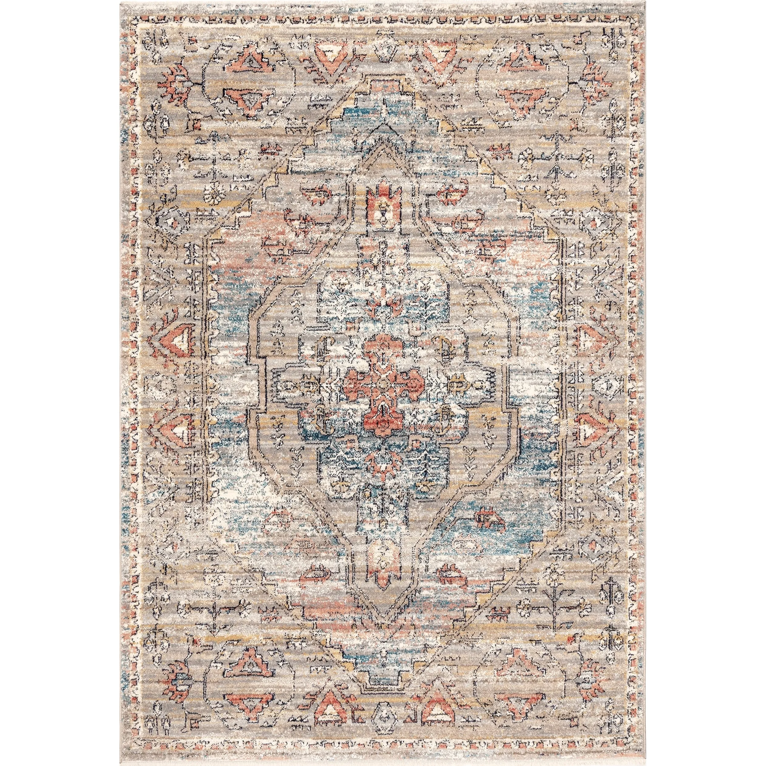 Nuloom Marley Traditional Medallion Fringe Area Rug