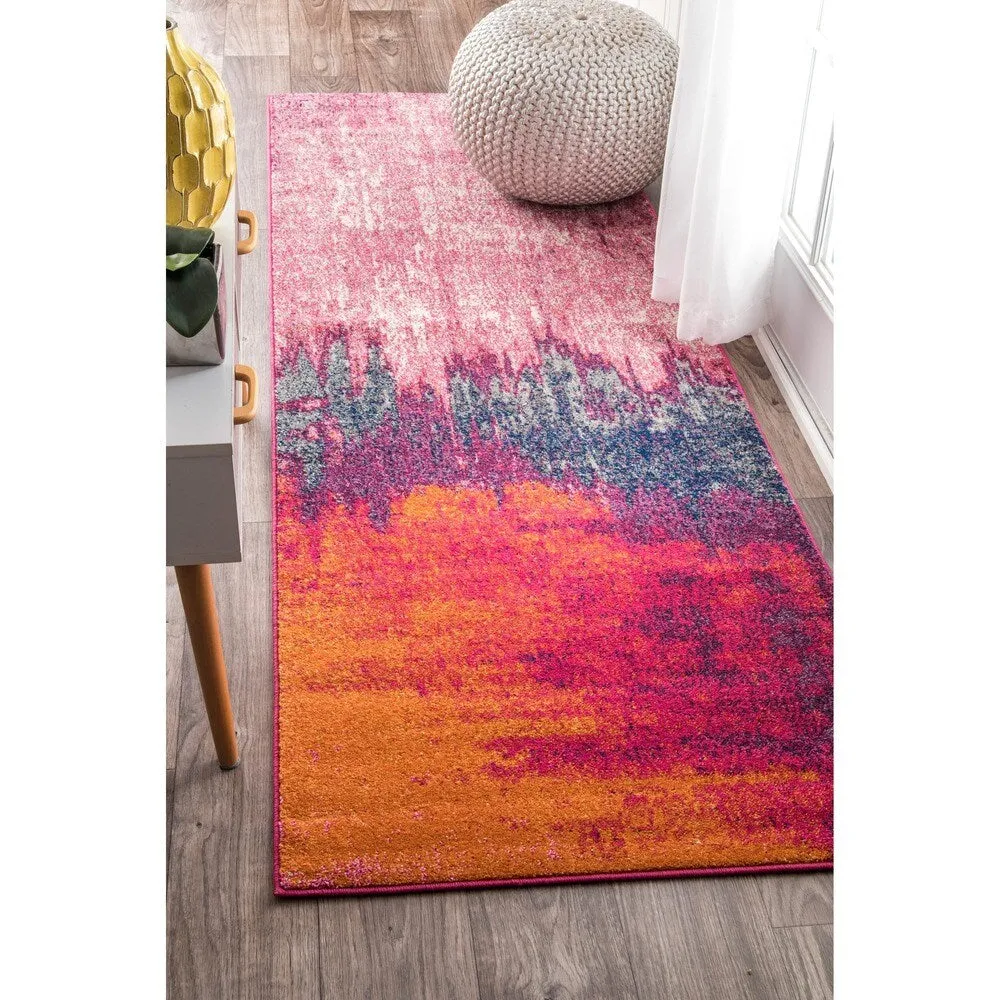 Nuloom Modern Abstract Color-meld Low-pile Area Rug