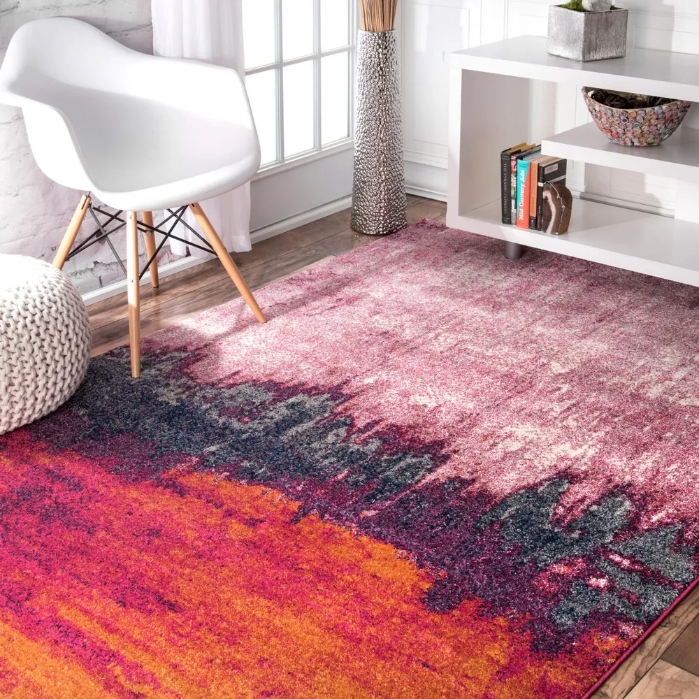 Nuloom Modern Abstract Color-meld Low-pile Area Rug