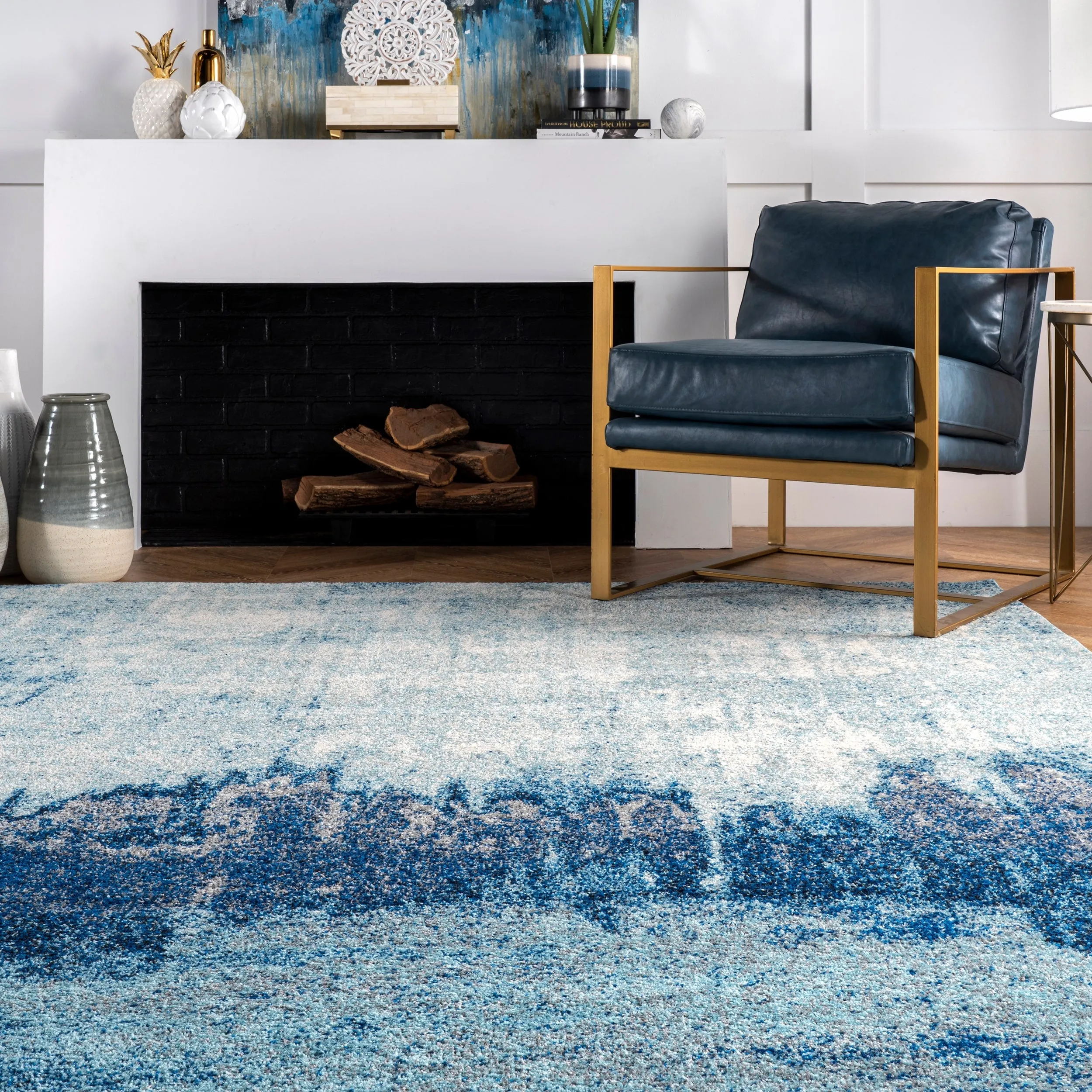 Nuloom Modern Abstract Color-meld Low-pile Area Rug