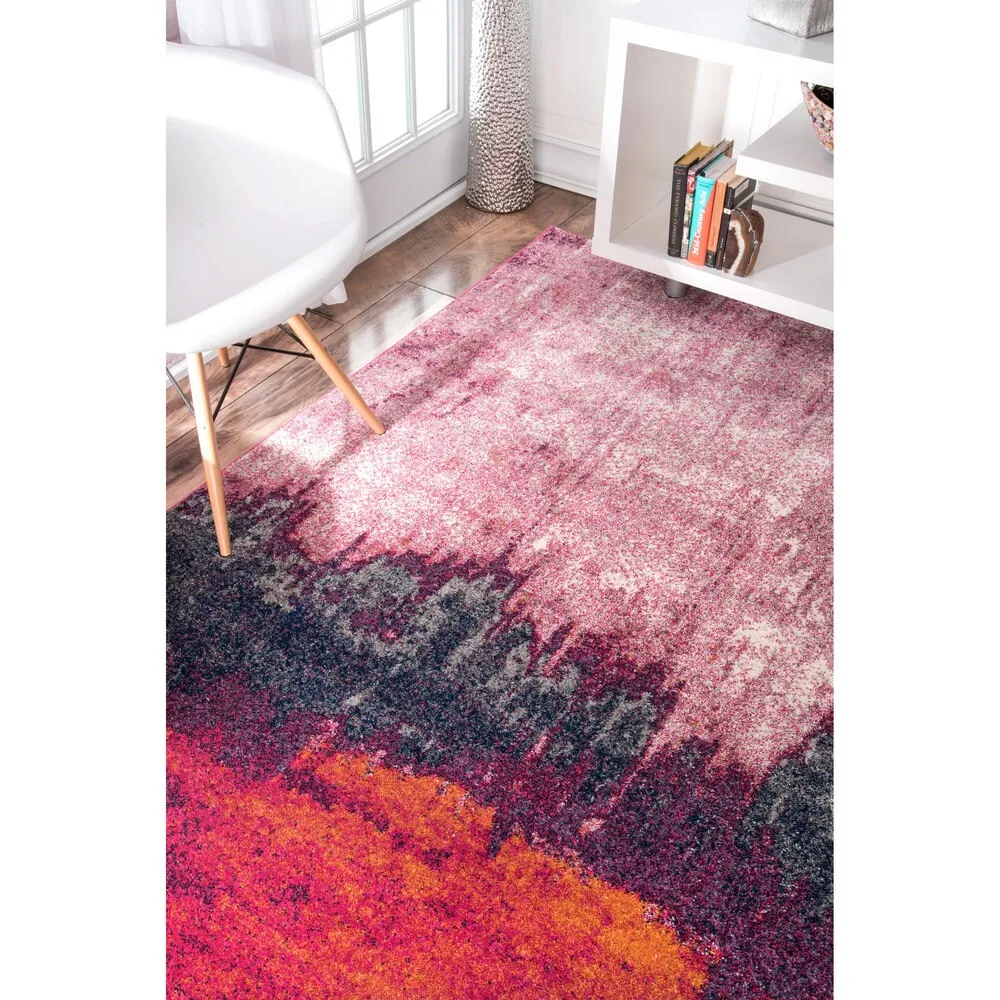 Nuloom Modern Abstract Color-meld Low-pile Area Rug