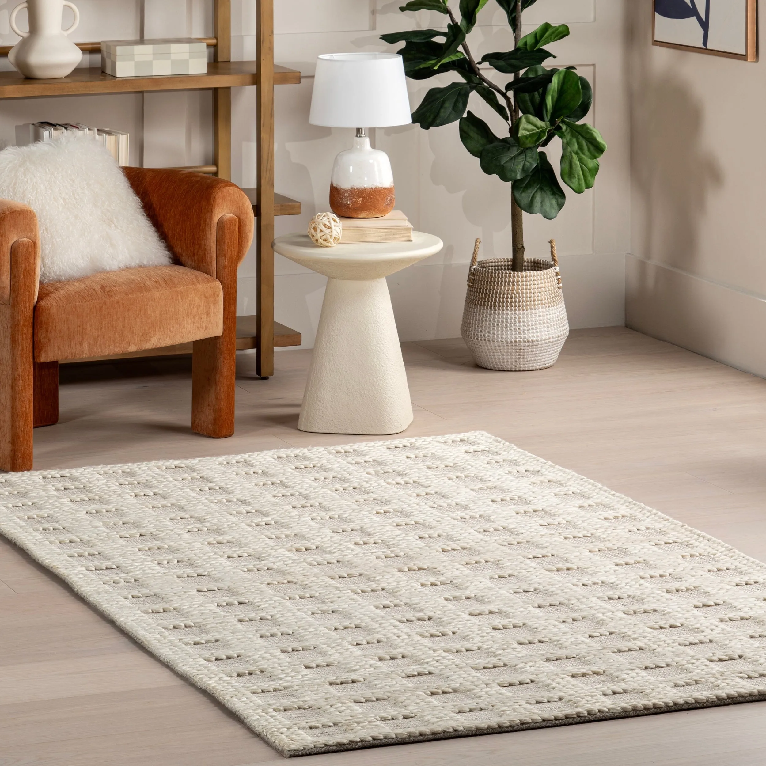 Nuloom Rubina Casual Geometric Jute Area Rug
