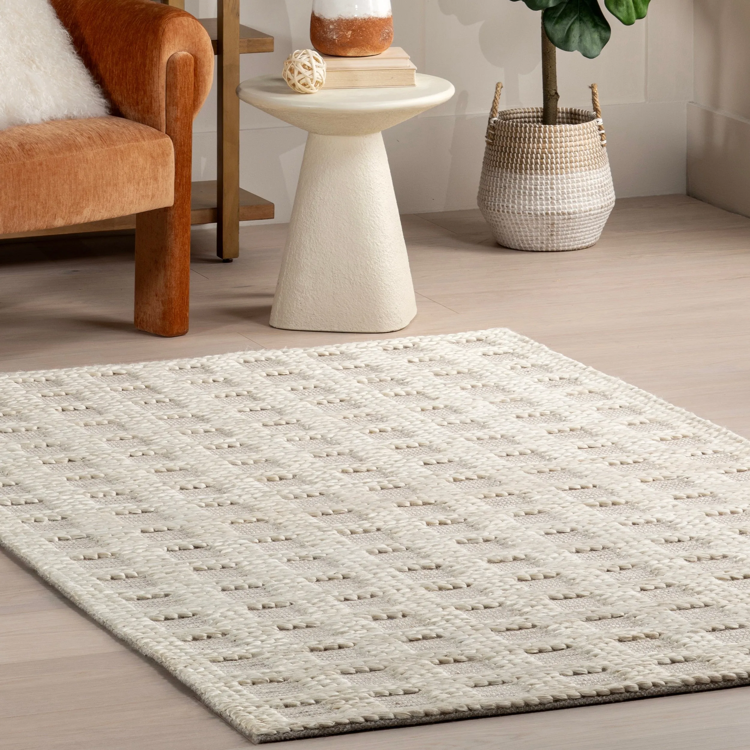 Nuloom Rubina Casual Geometric Jute Area Rug