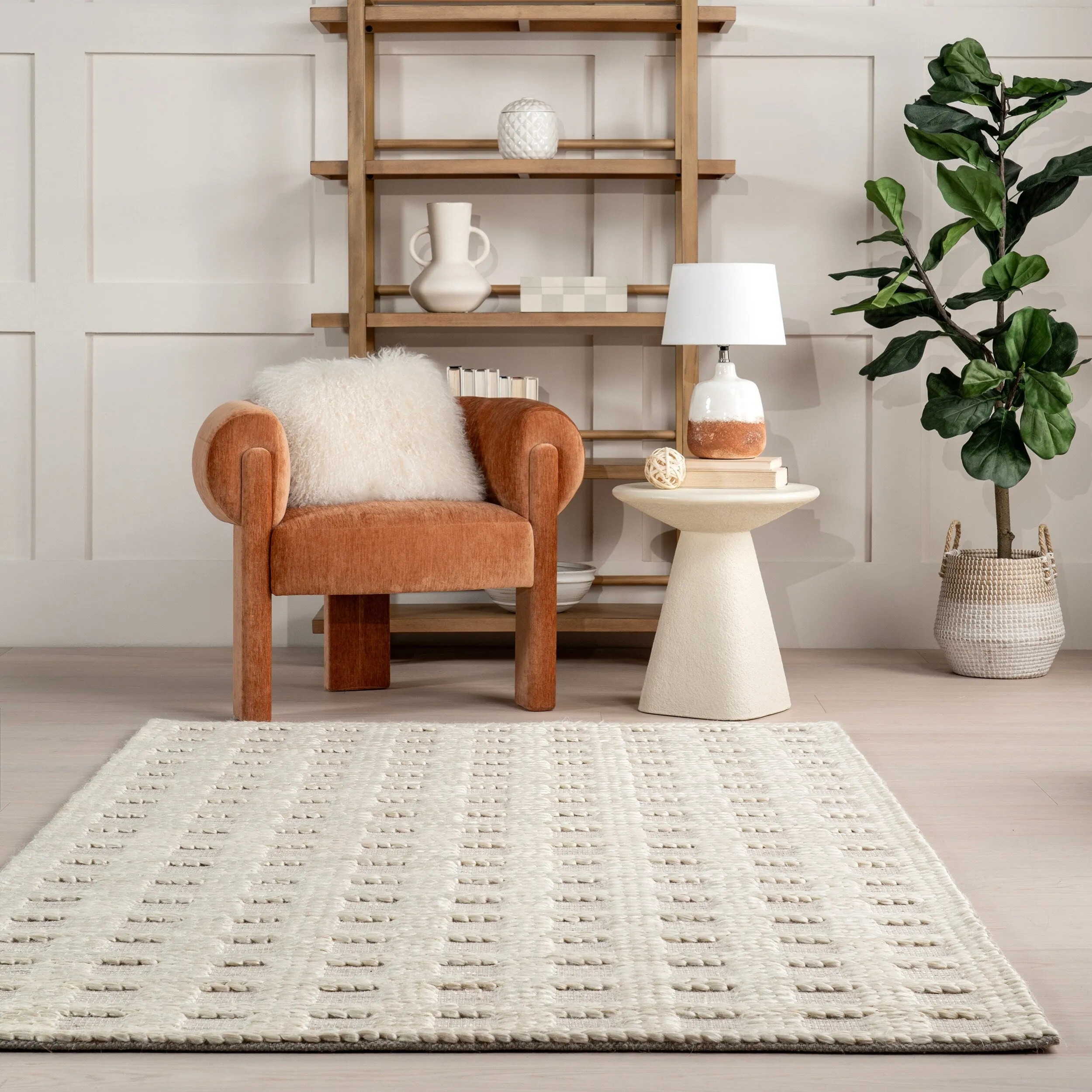Nuloom Rubina Casual Geometric Jute Area Rug