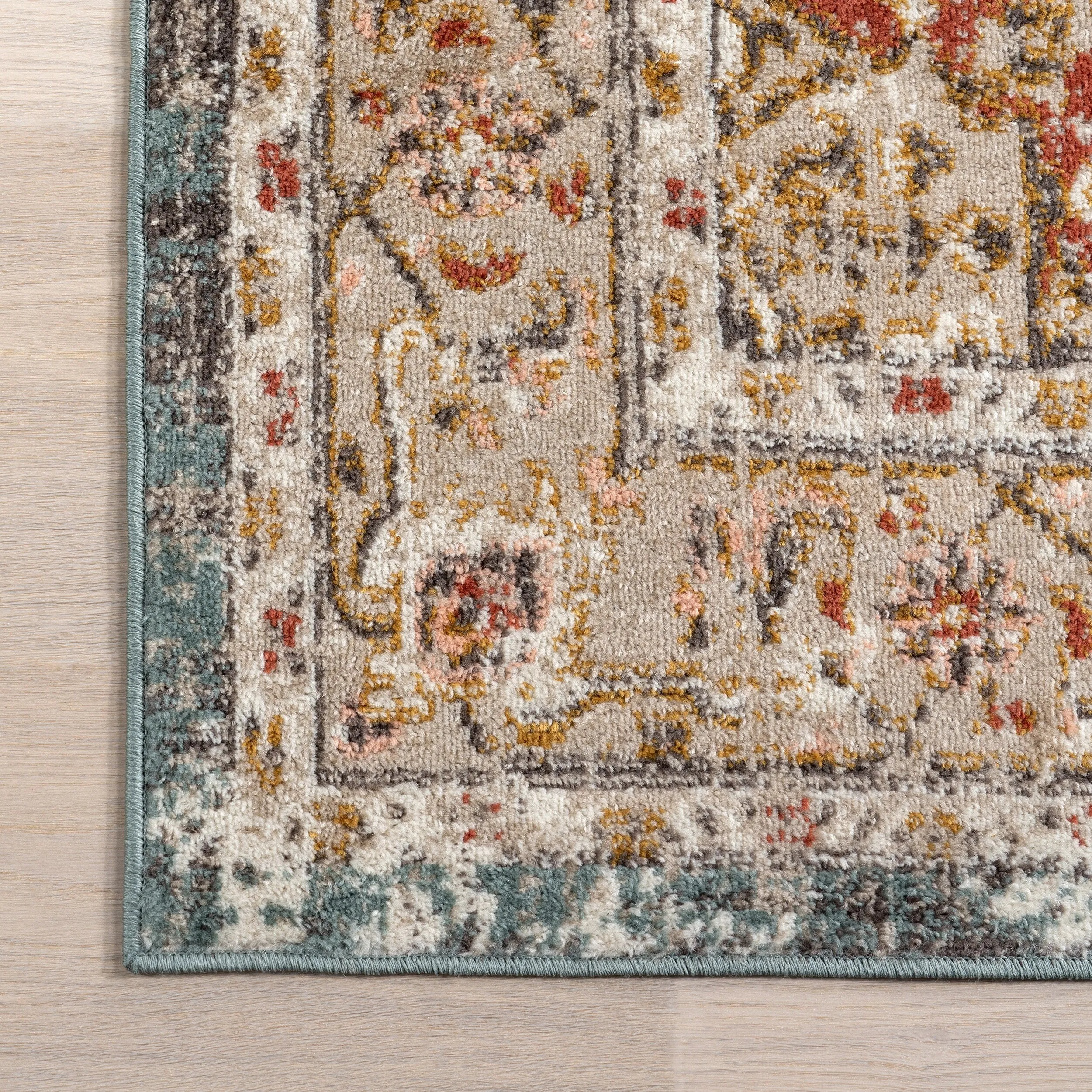Nuloom Sofia Faded Persian Medallion Area Rug