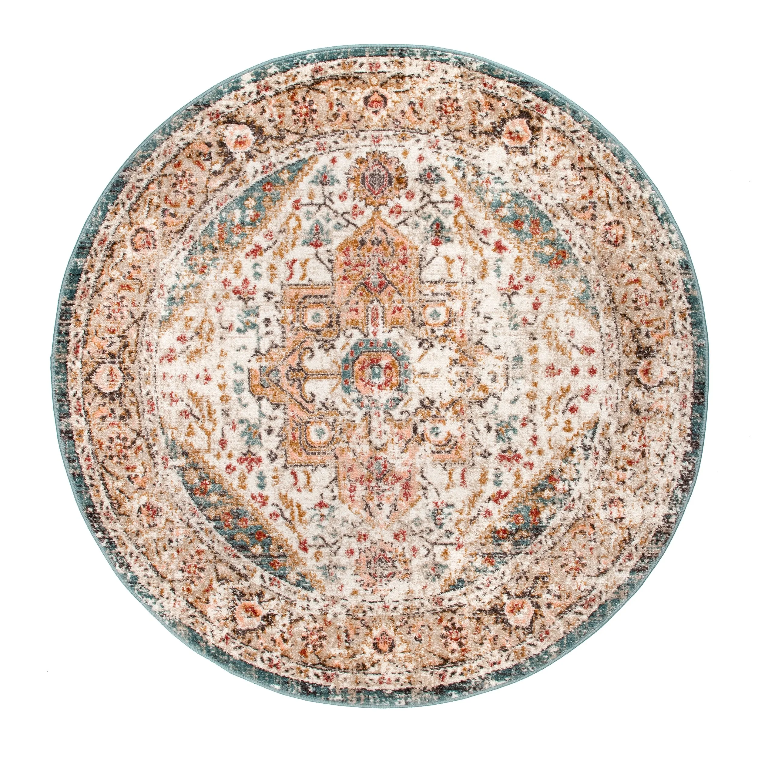 Nuloom Sofia Faded Persian Medallion Area Rug