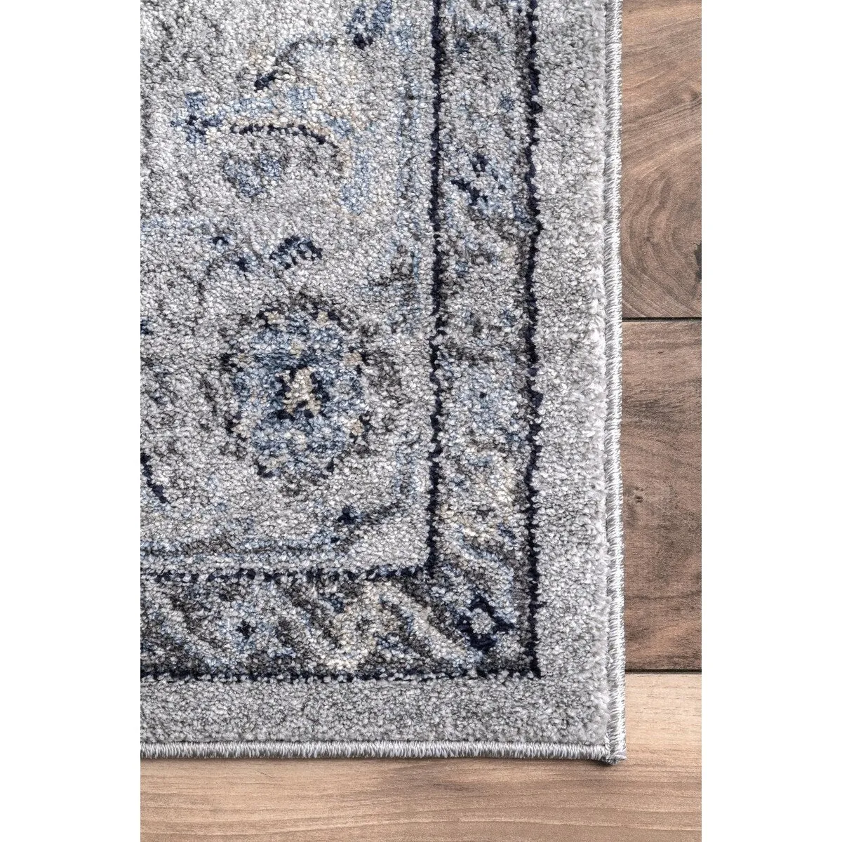 Nuloom Traditional Antique Lavish Versaille Blooming Fantasy Faded Frame Area Rug