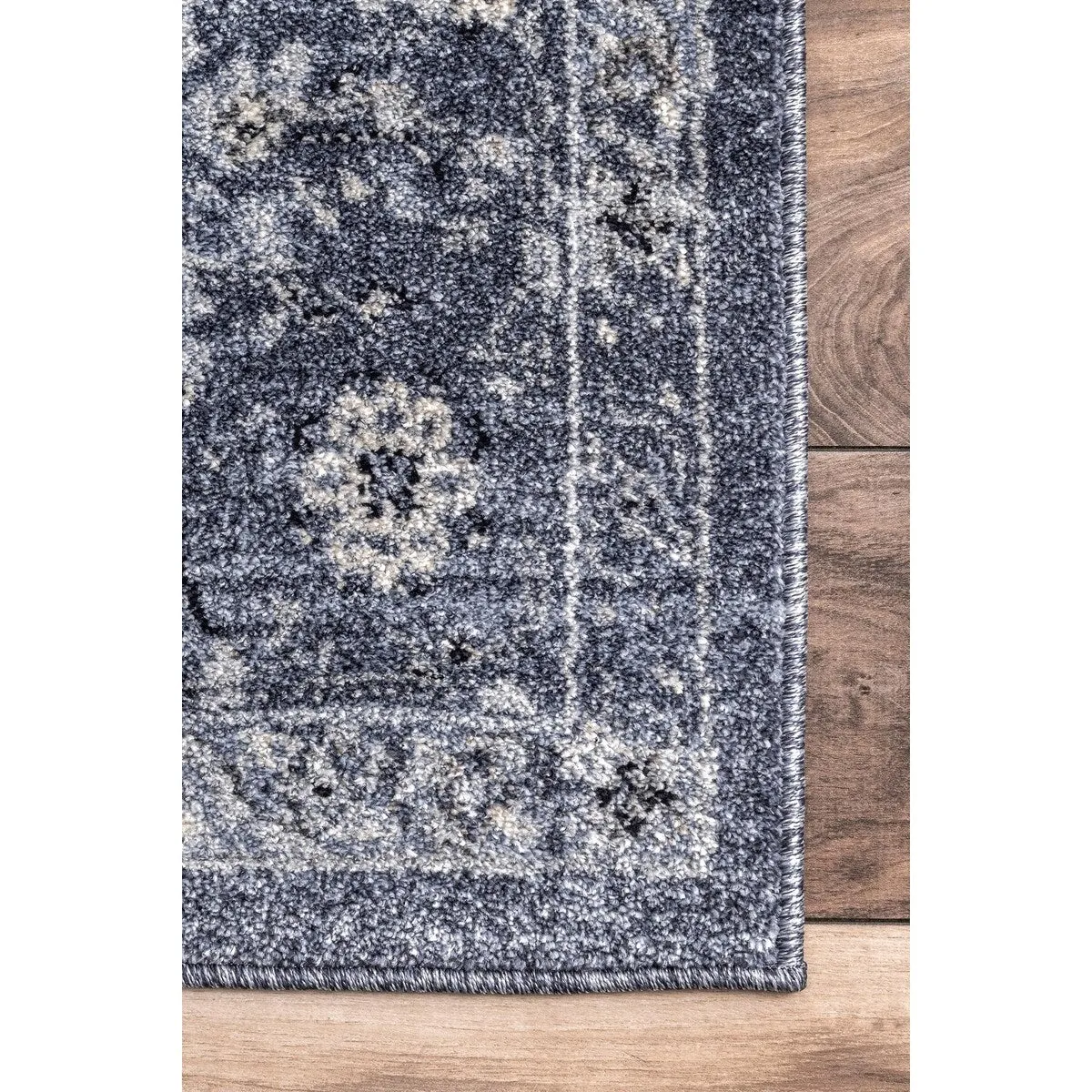 Nuloom Traditional Antique Lavish Versaille Blooming Fantasy Faded Frame Area Rug