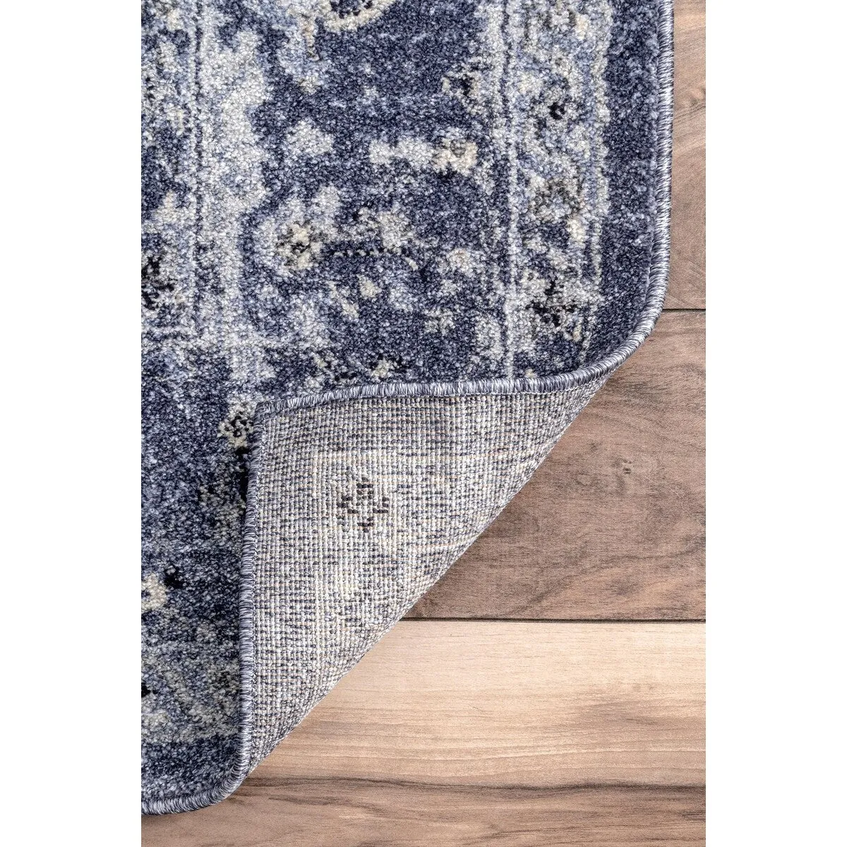 Nuloom Traditional Antique Lavish Versaille Blooming Fantasy Faded Frame Area Rug