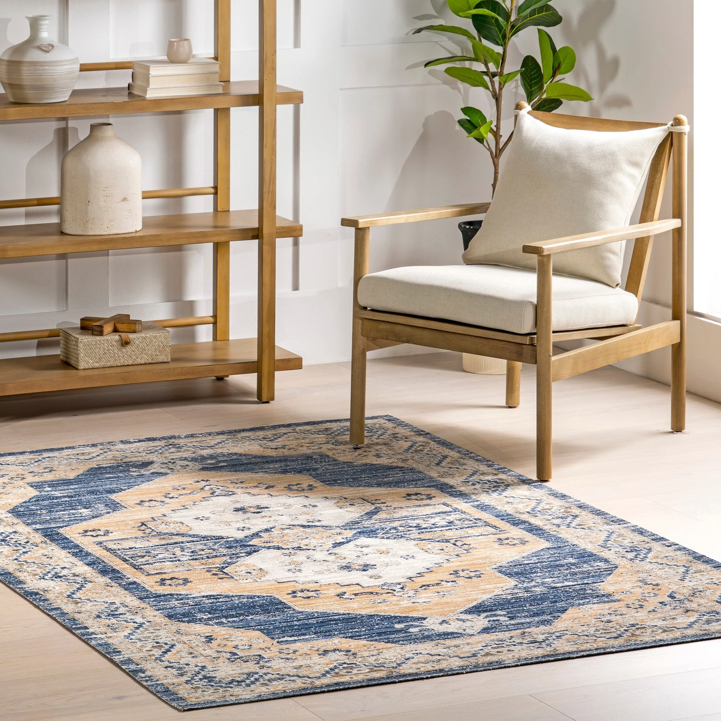 Nuloom Zazie Traditional Machine Washable Indoor/Outdoor Area Rug