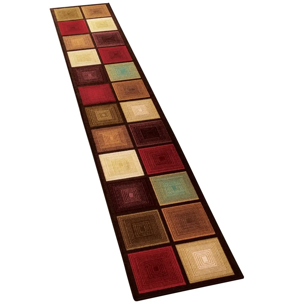Optic Squares Extra Long Runner