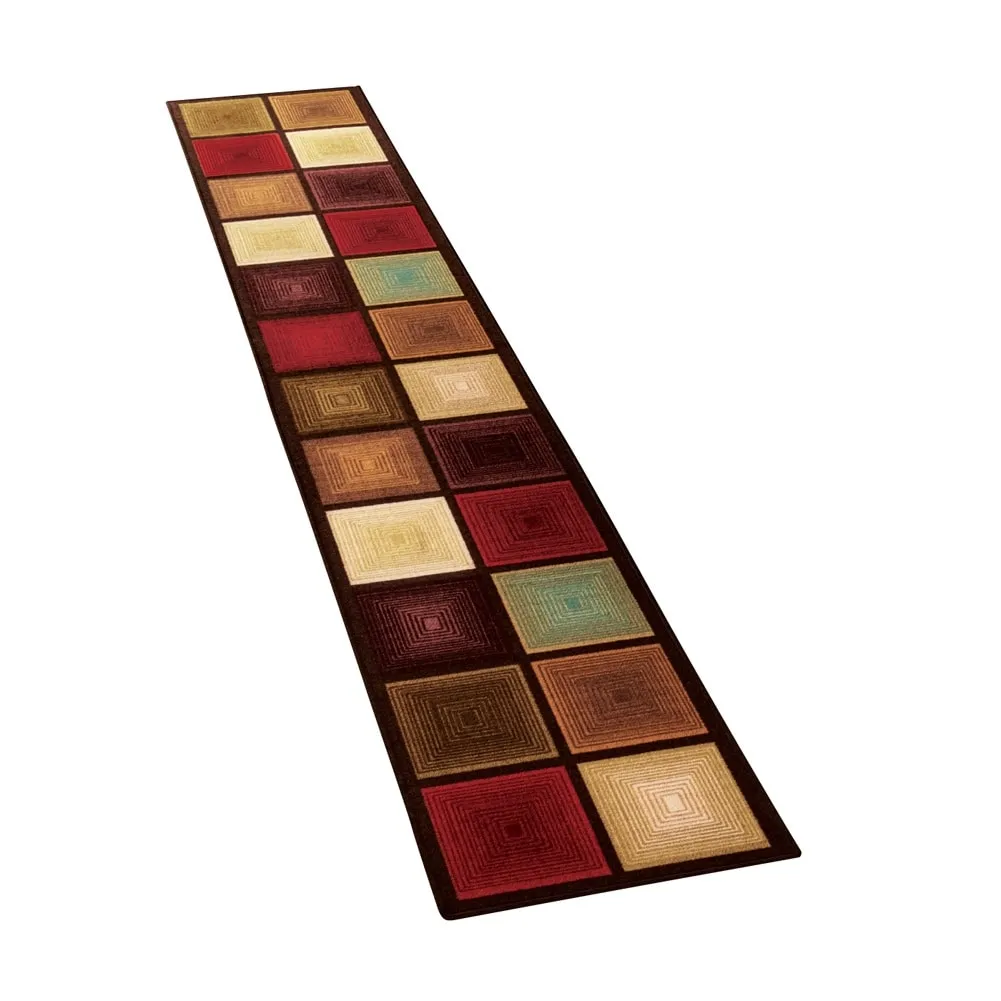 Optic Squares Extra Long Runner