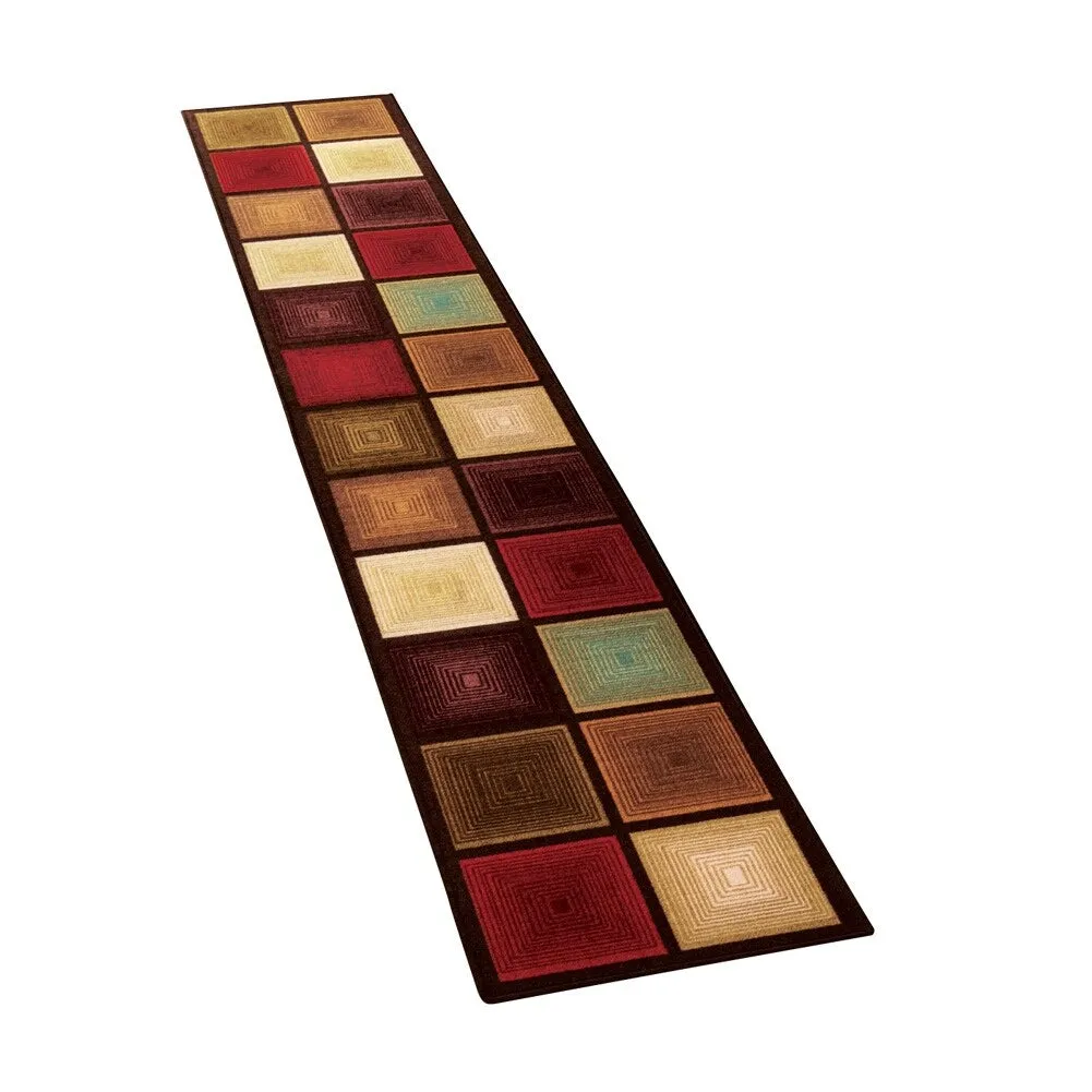 Optic Squares Extra Long Runner