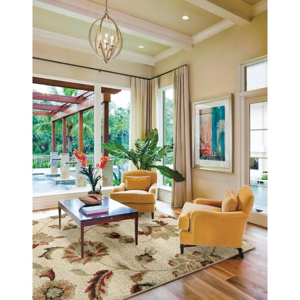 Orian Rugs Carolina Wild London Floral Stain Resistant Area Rug
