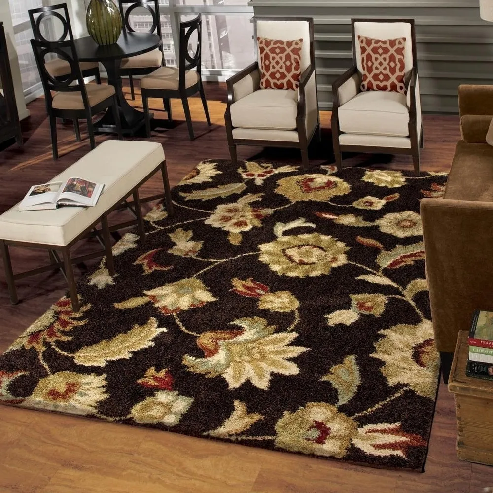 Orian Rugs Carolina Wild London Floral Stain Resistant Area Rug