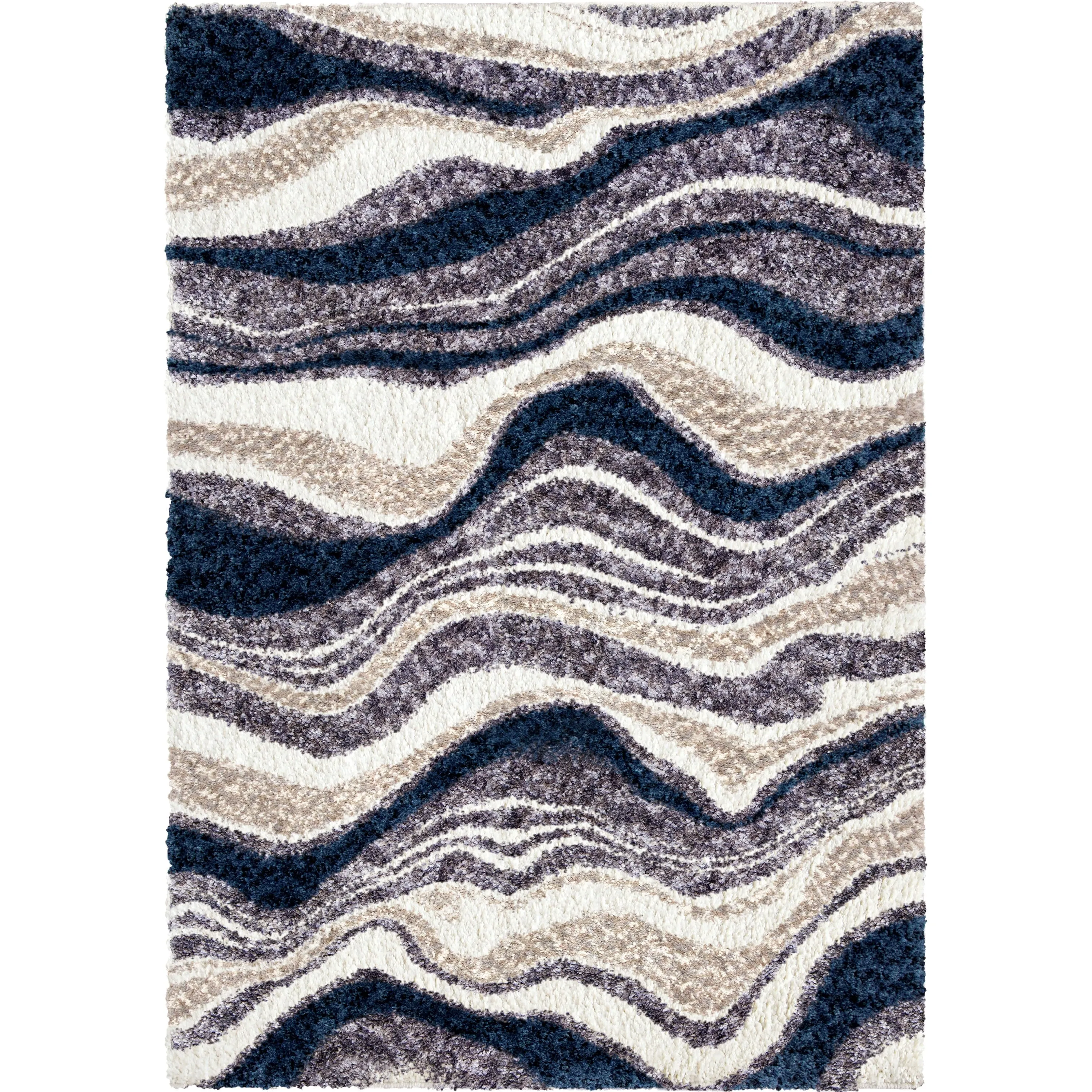 Orian Rugs Cotton Tail Agate Blue Abstract Stain Resistant Area Rug