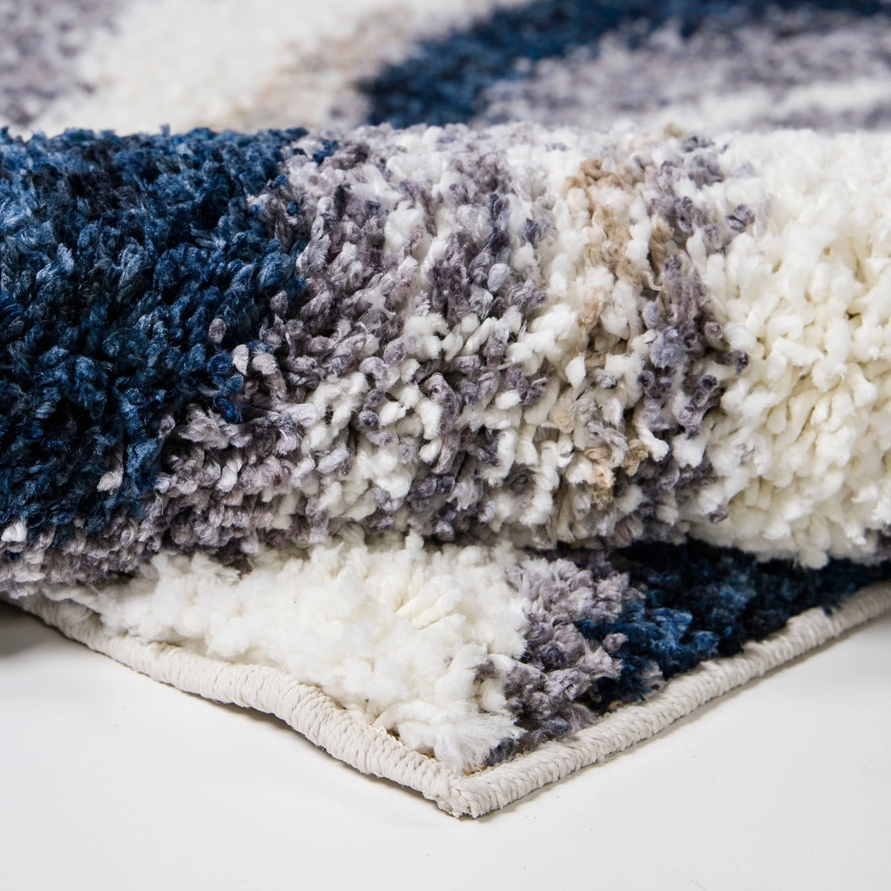 Orian Rugs Cotton Tail Agate Blue Abstract Stain Resistant Area Rug