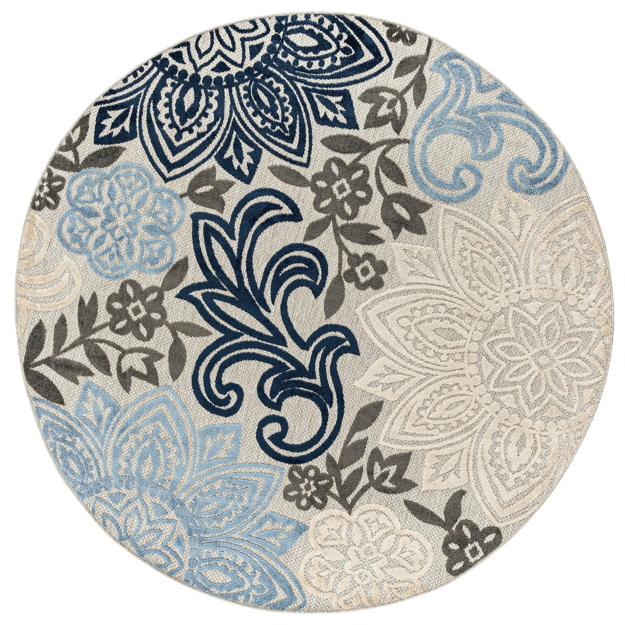 Origin Coastal Floral Indoor/Outdoor Area Rug