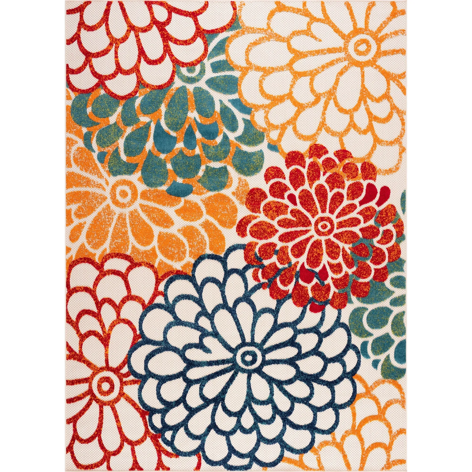 Origin Coastal Floral Indoor/Outdoor Area Rug