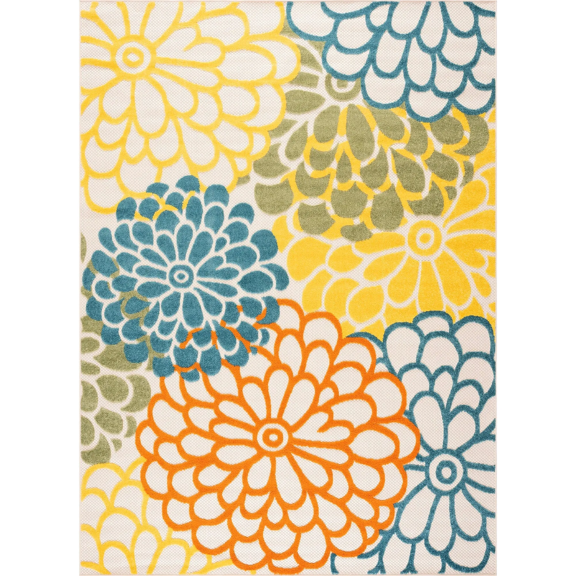 Origin Coastal Floral Indoor/Outdoor Area Rug