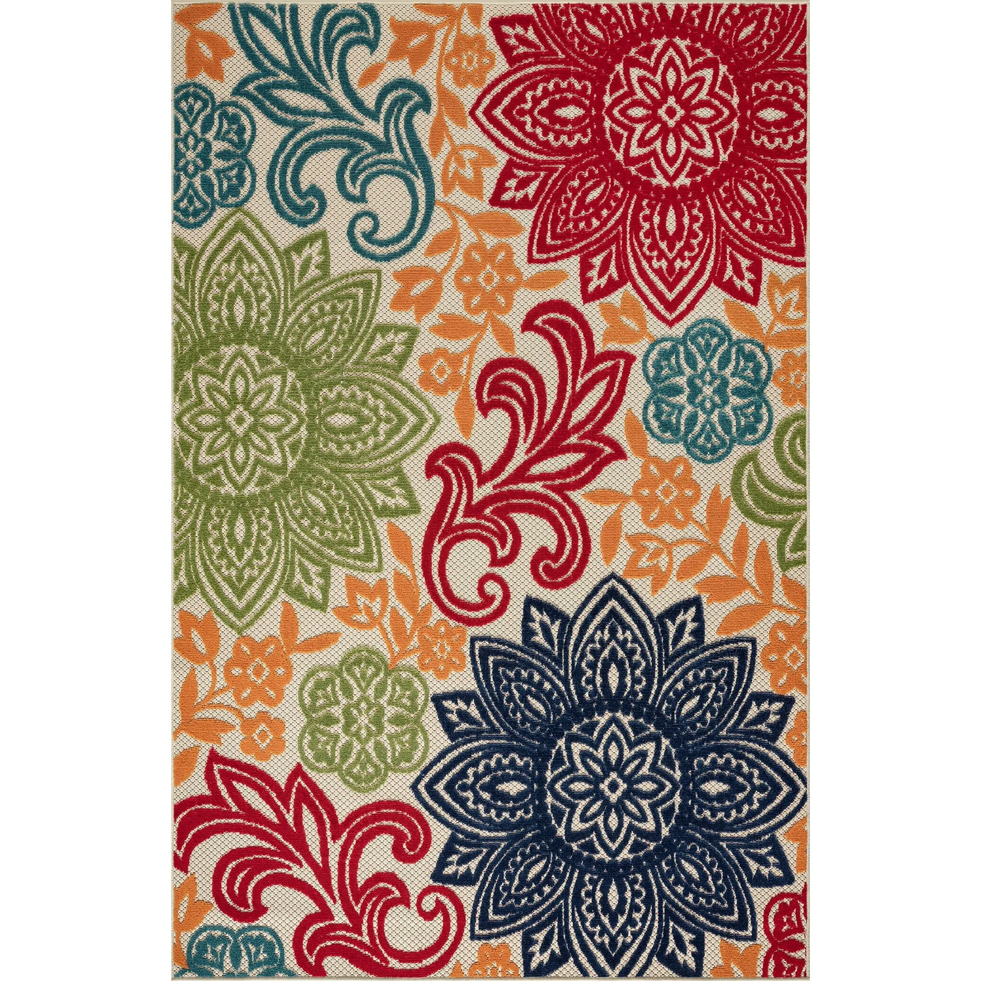 Origin Coastal Floral Indoor/Outdoor Area Rug