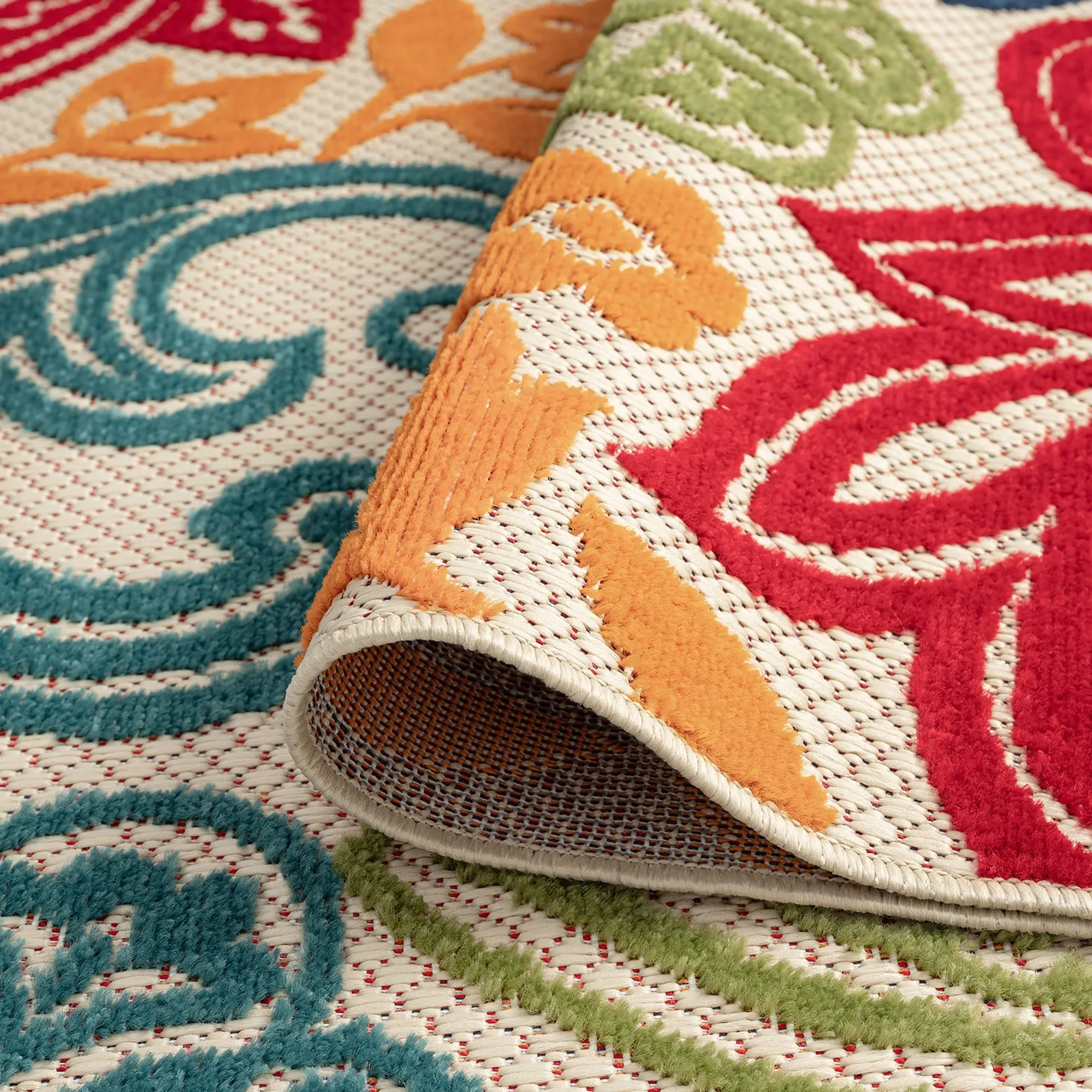 Origin Coastal Floral Indoor/Outdoor Area Rug