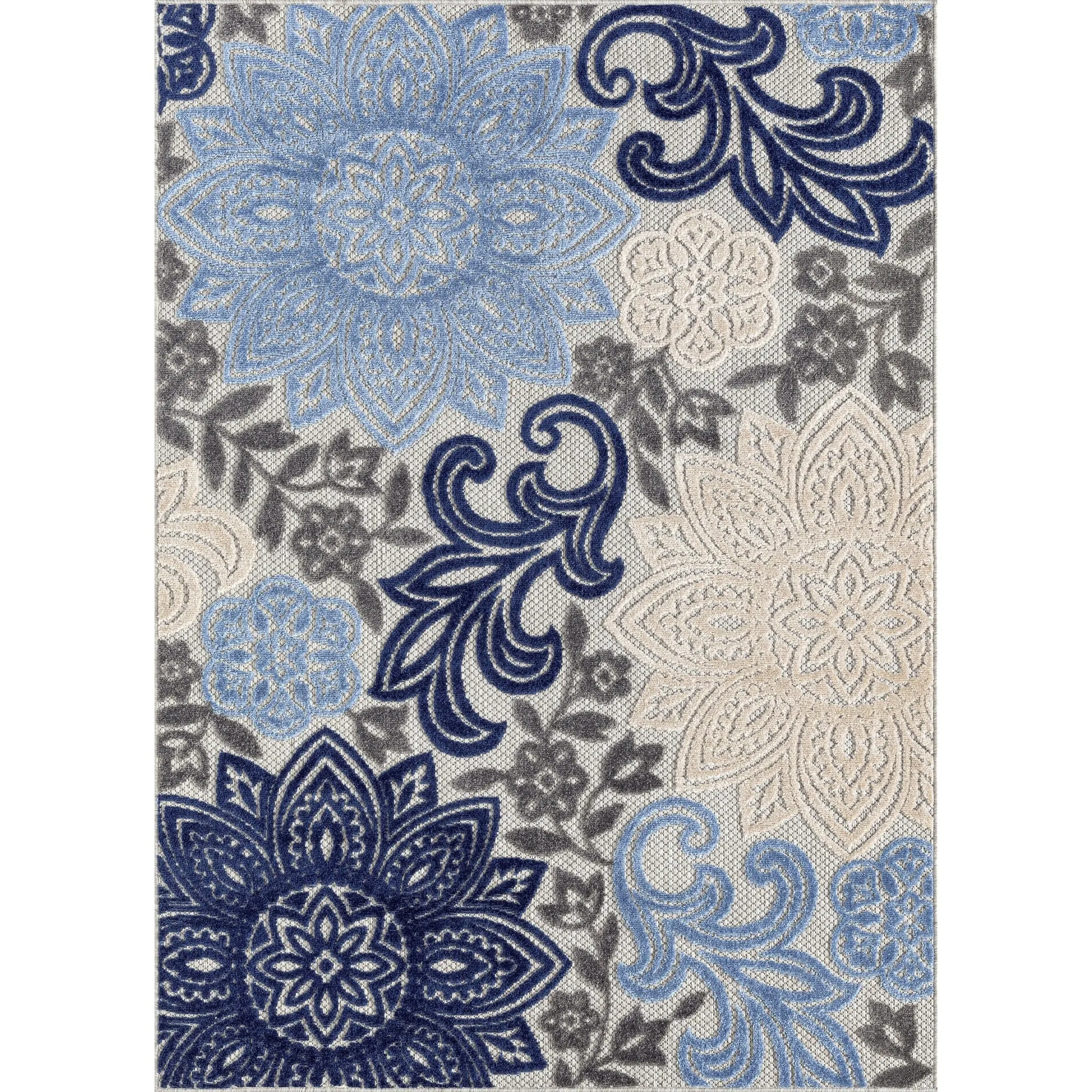 Origin Coastal Floral Indoor/Outdoor Area Rug
