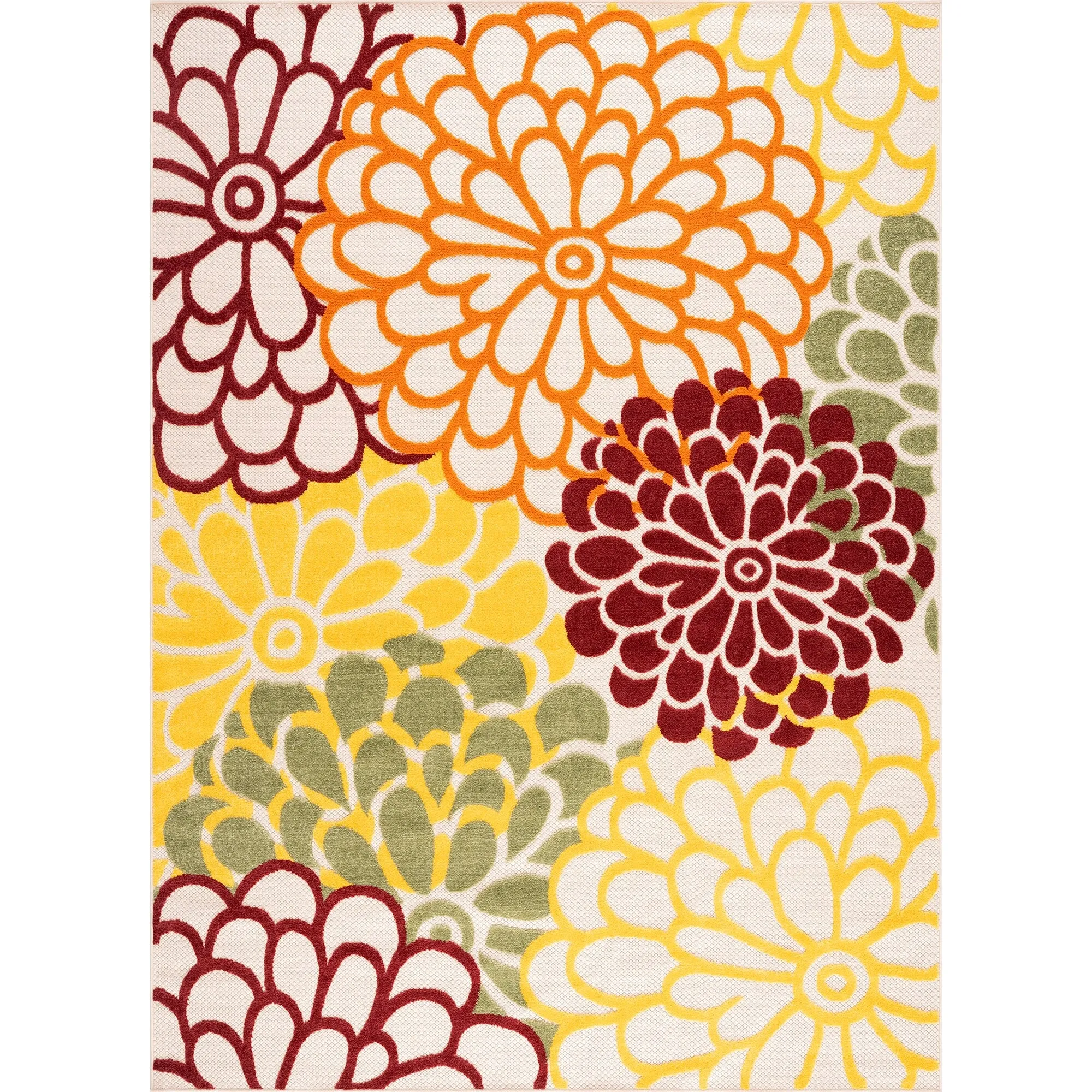 Origin Coastal Floral Indoor/Outdoor Area Rug