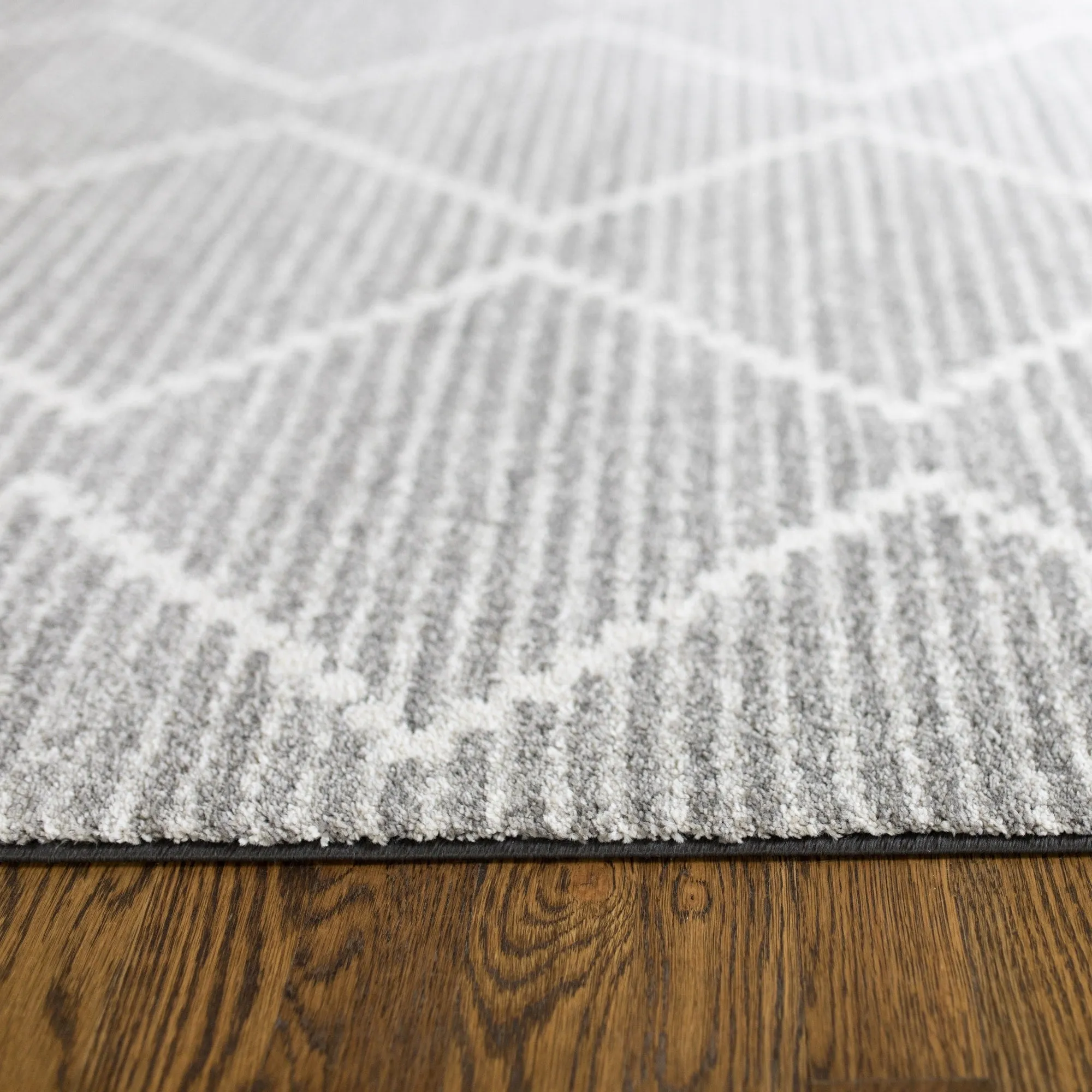 Oscar Modern Geometric Chevron Area Rug