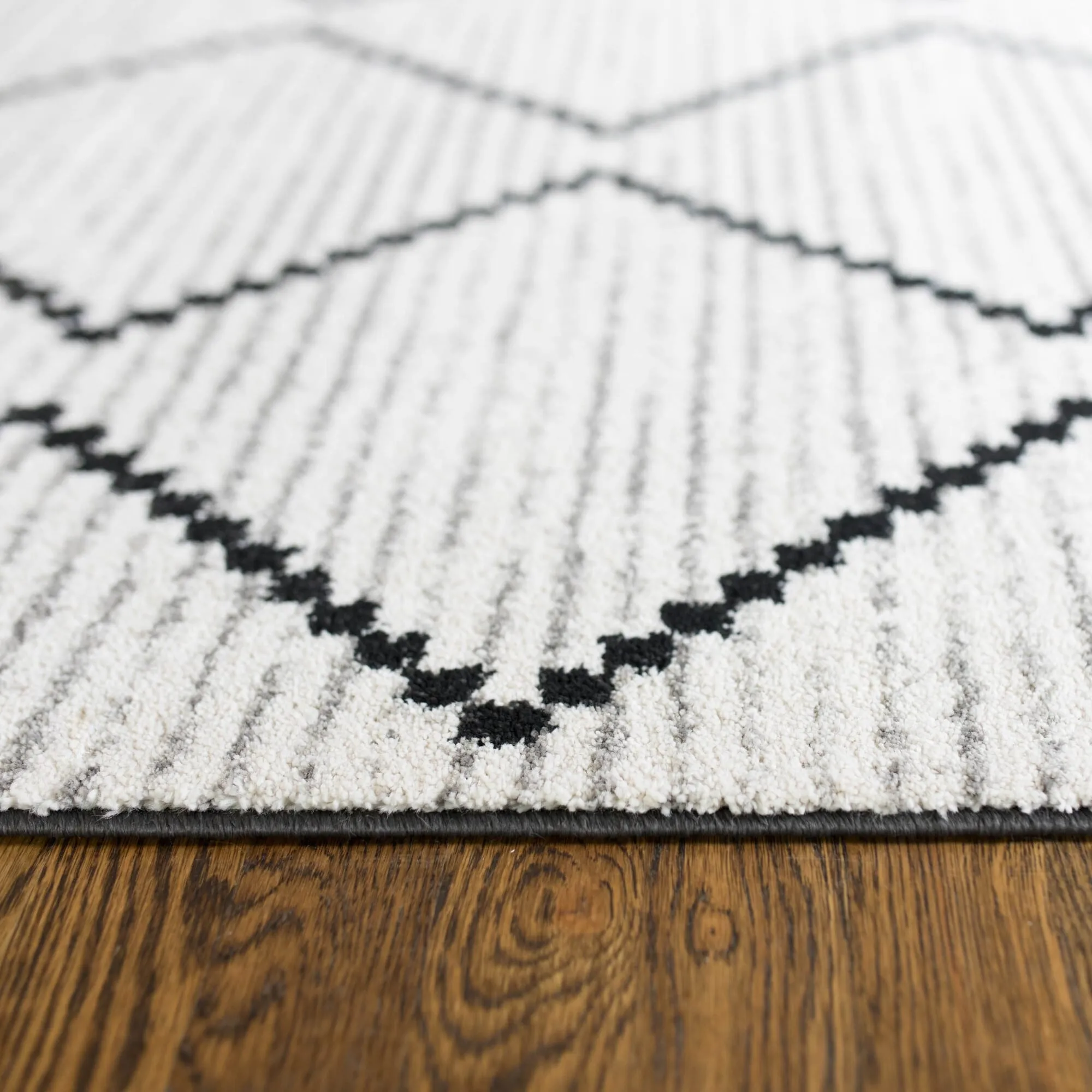 Oscar Modern Geometric Chevron Area Rug