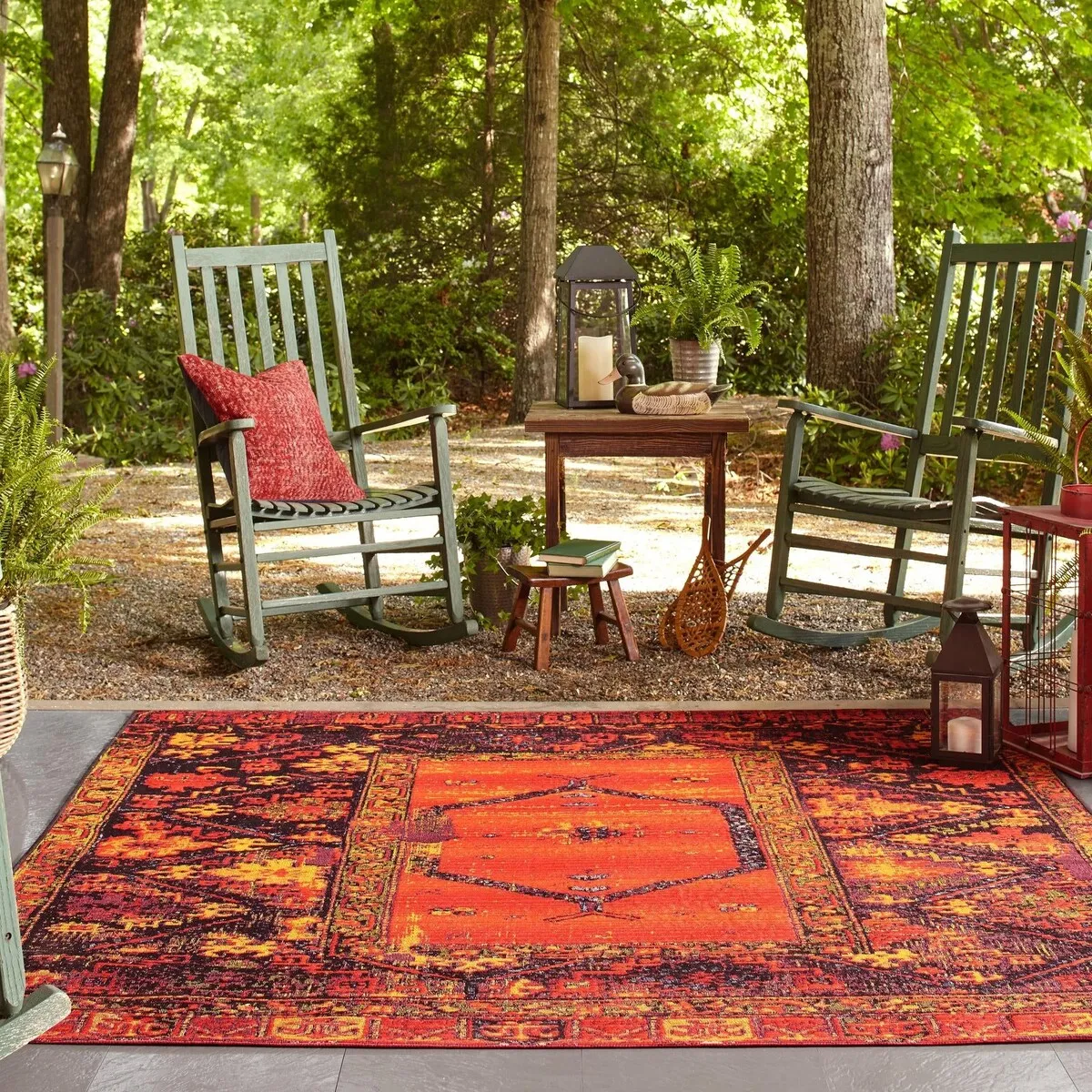 Outdoor Bounder Collection Area Rug
