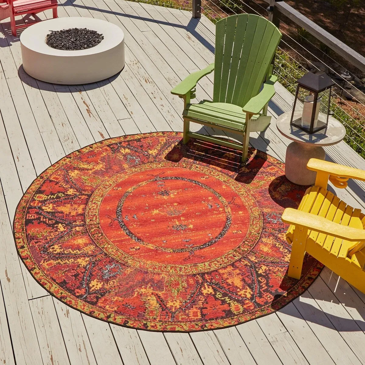 Outdoor Bounder Collection Area Rug
