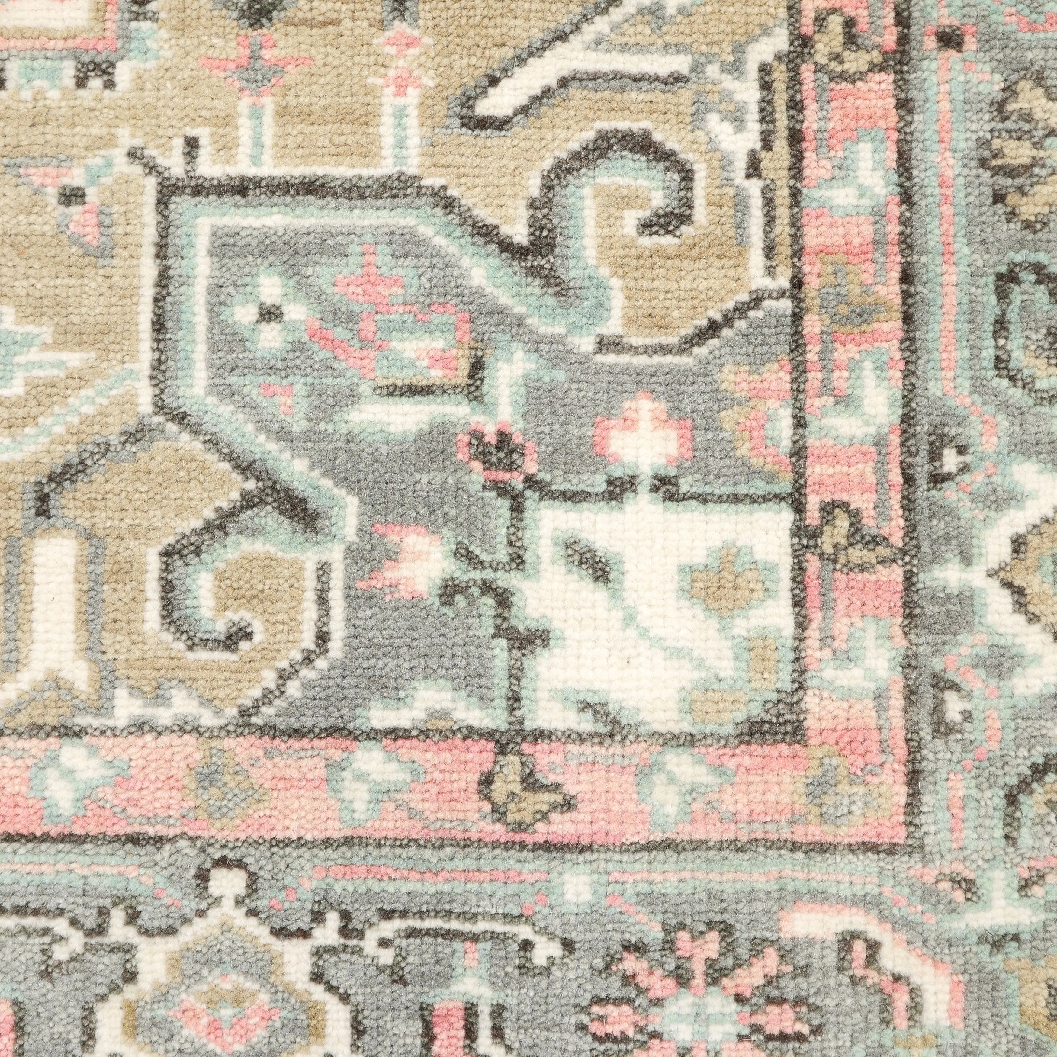 Overton Handmade Traditional Floral Area Rug