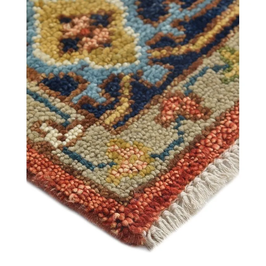 Overton Handmade Traditional Floral Area Rug