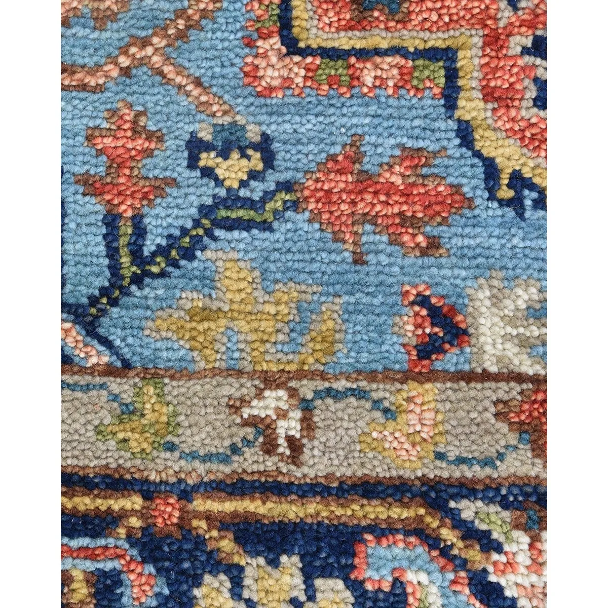 Overton Handmade Traditional Floral Area Rug