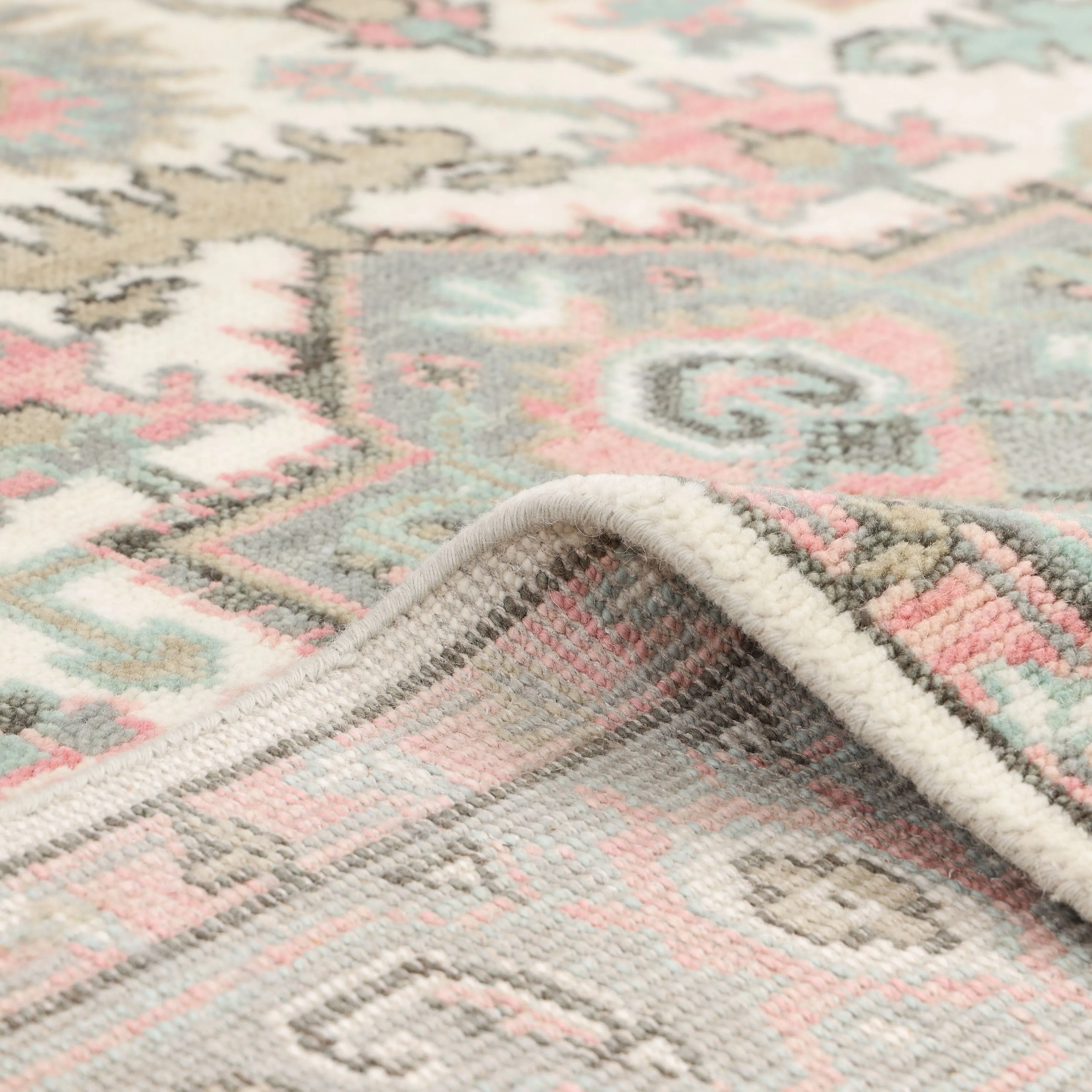 Overton Handmade Traditional Floral Area Rug